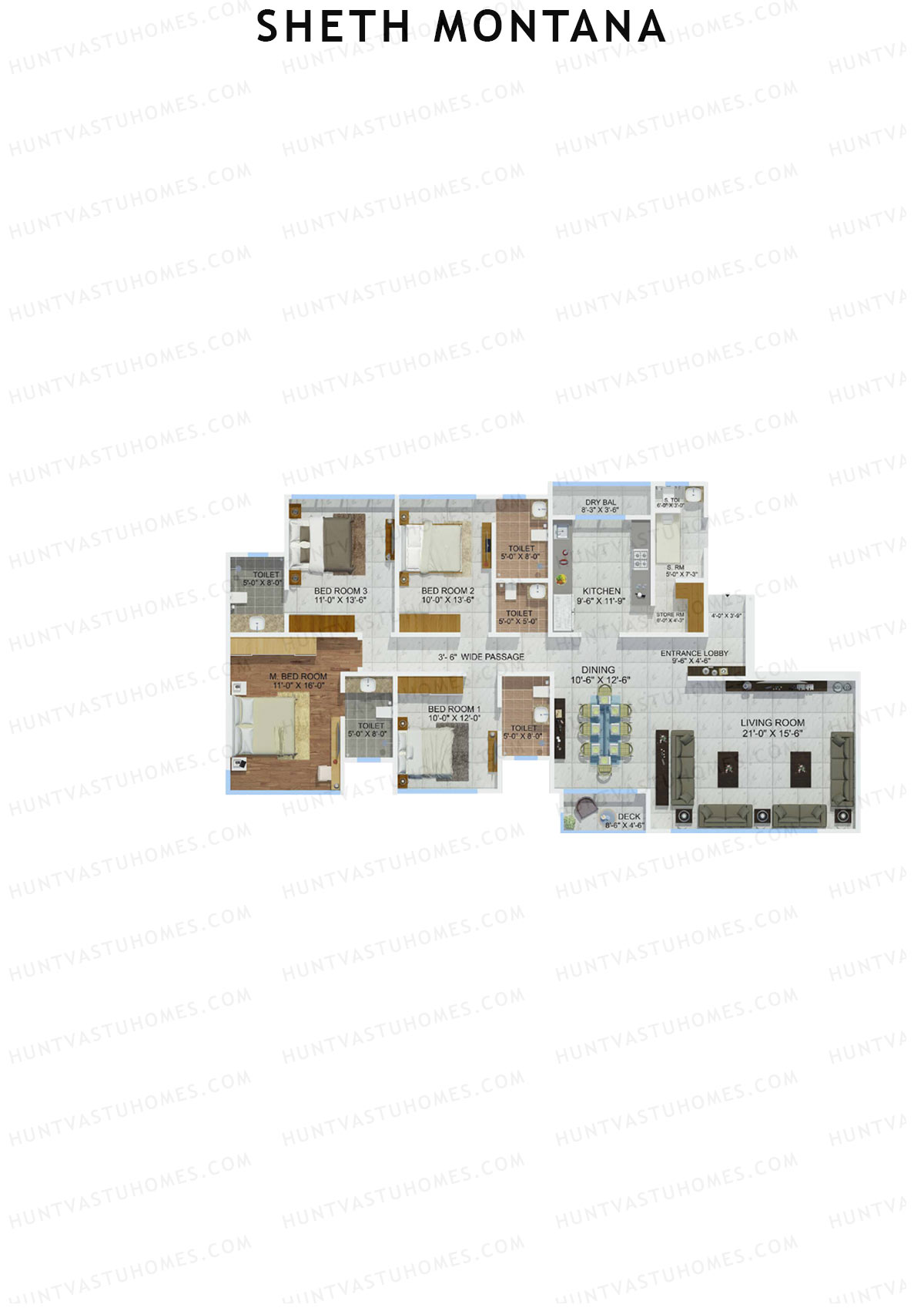 Sheth Montana Sierra Unit 2 Floor Plan