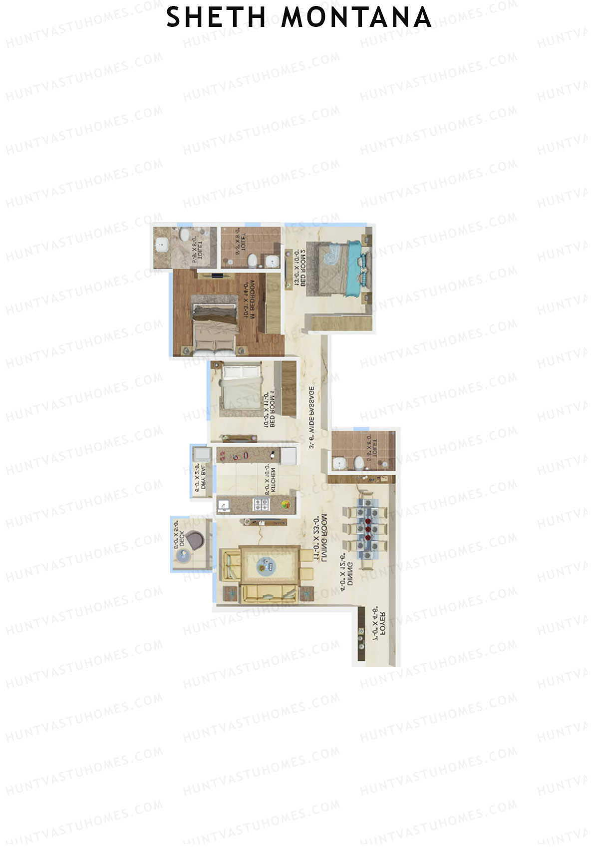 Sheth Montana Sierra Unit 3 Floor Plan