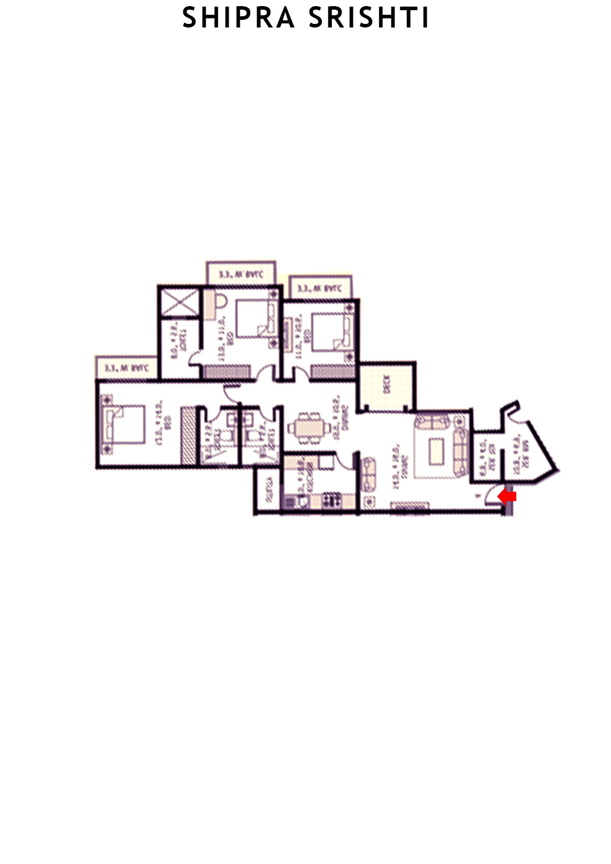 Shipra Srishti Semial Unit 7 Floor Plan
