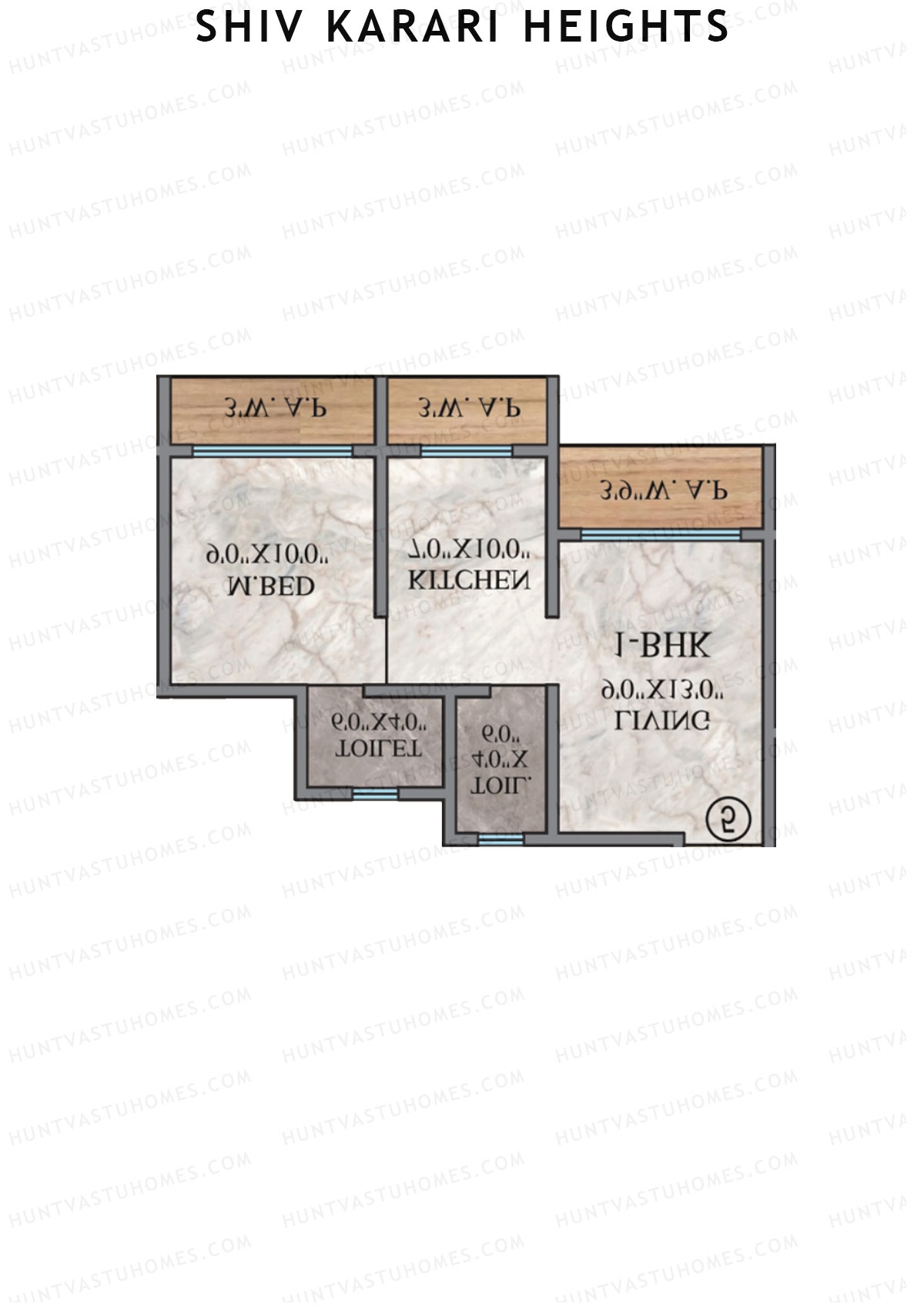 Shiv Karari Heights Wing A Unit 5 Floor Plan