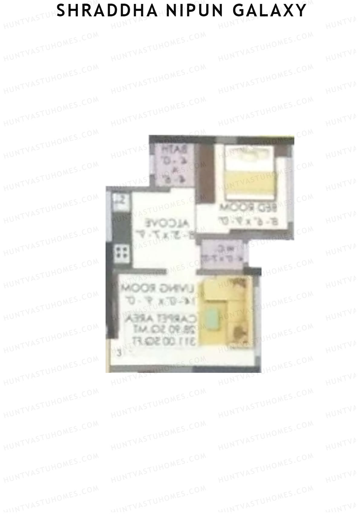 Shraddha Nipun Galaxy Wing B Unit 3 Floor Plan