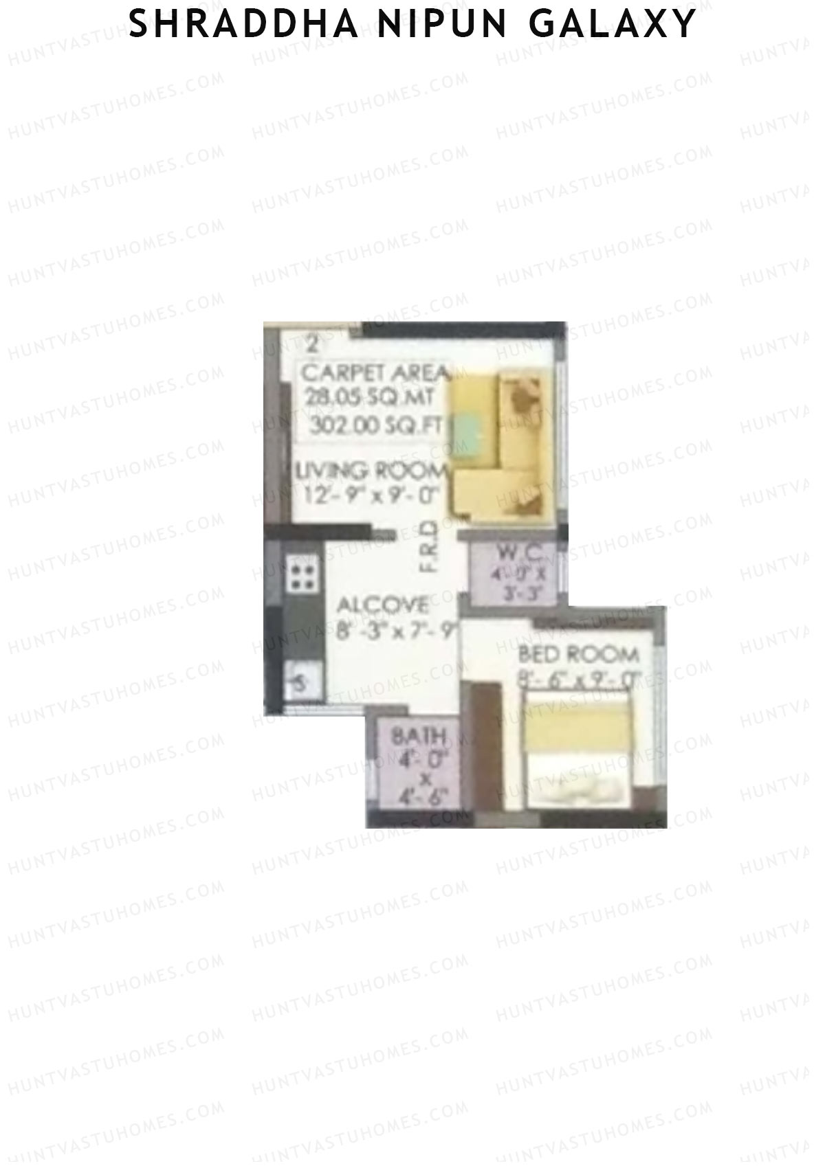 Shraddha Nipun Galaxy Wing C Unit 2 Floor Plan