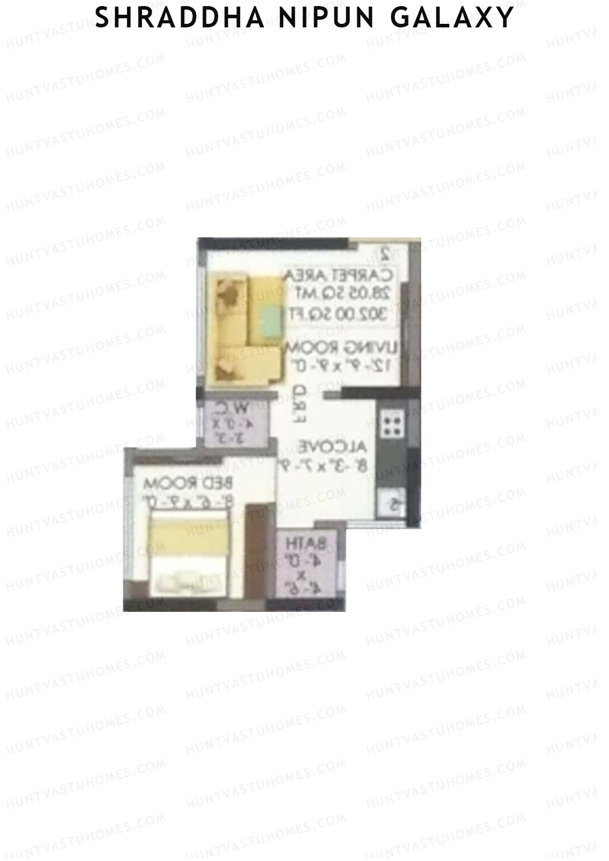 Shraddha Nipun Galaxy Wing C Unit 3 Floor Plan