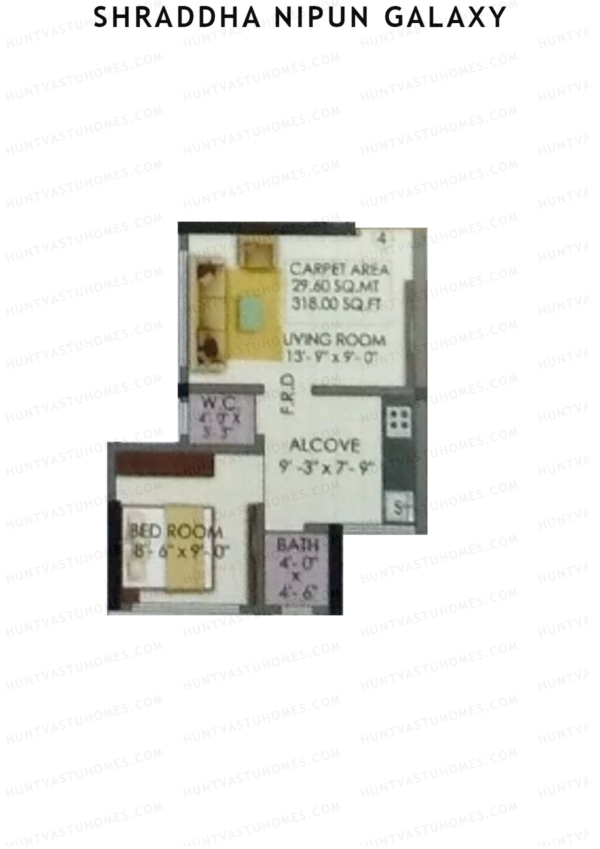 Shraddha Nipun Galaxy Wing D Unit 4 Floor Plan