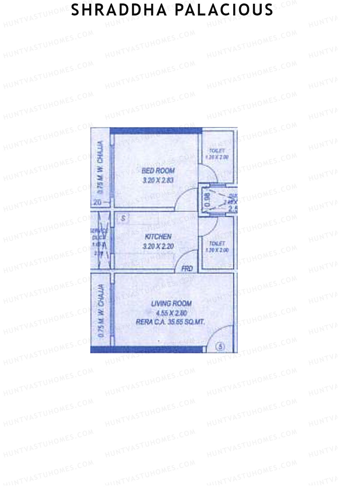 Shraddha Palacious Wing B Unit 5 Floor Plan