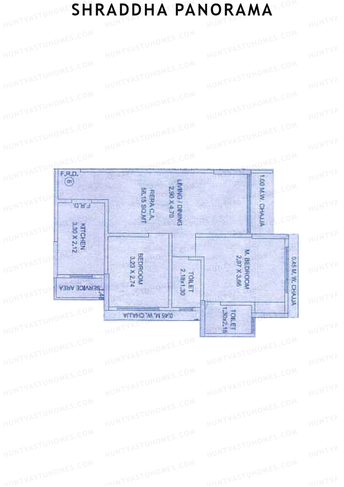 Shraddha Panorama Tower 2 Unit 6 (Type F) Floor Plan