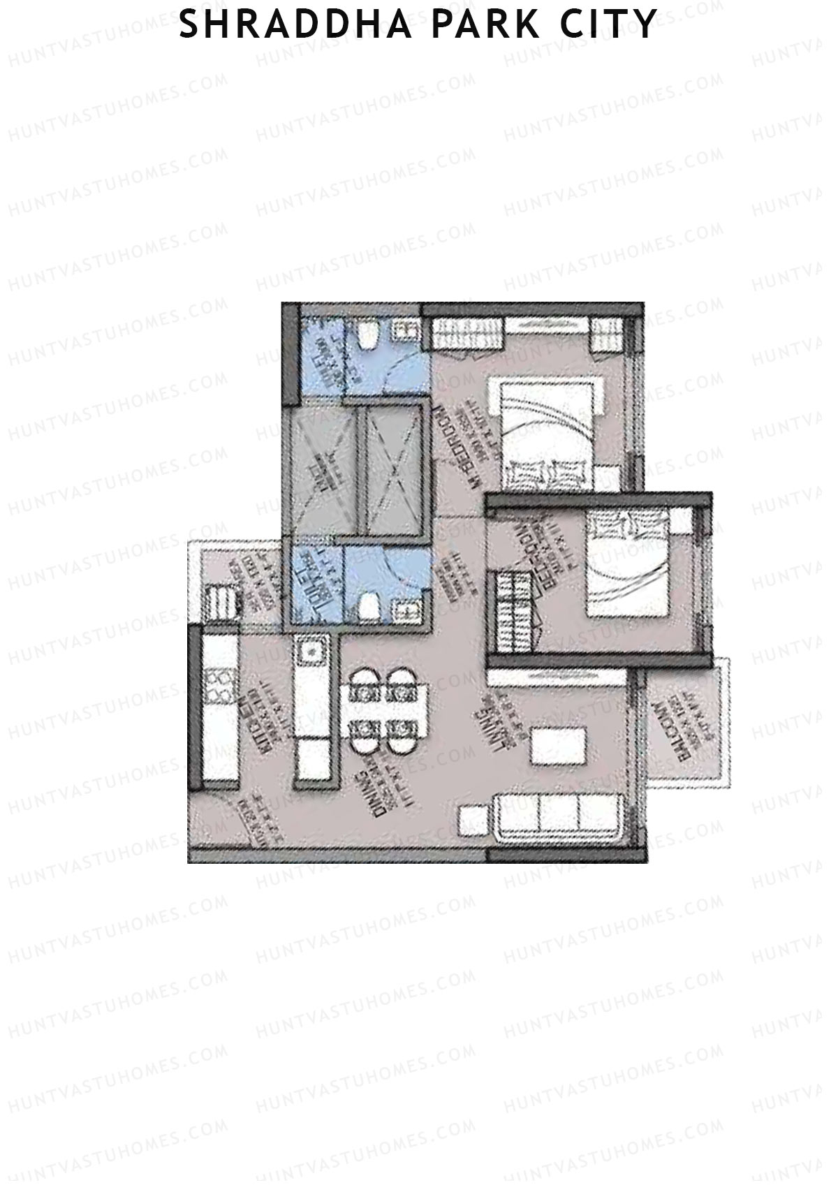 Shraddha Park City Wing B Unit 6 Floor Plan