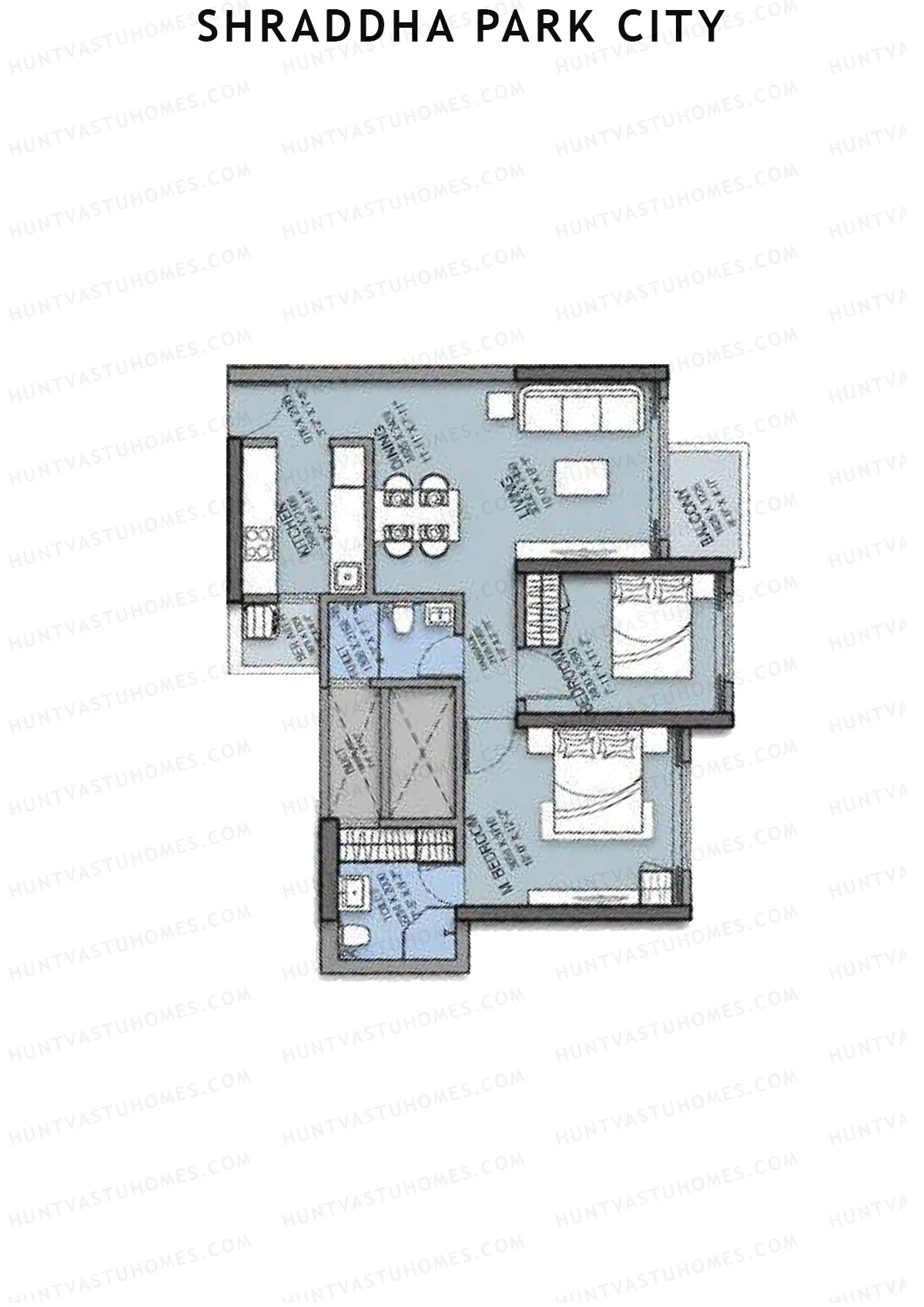 Shraddha Park City Wing B Unit 7 Floor Plan