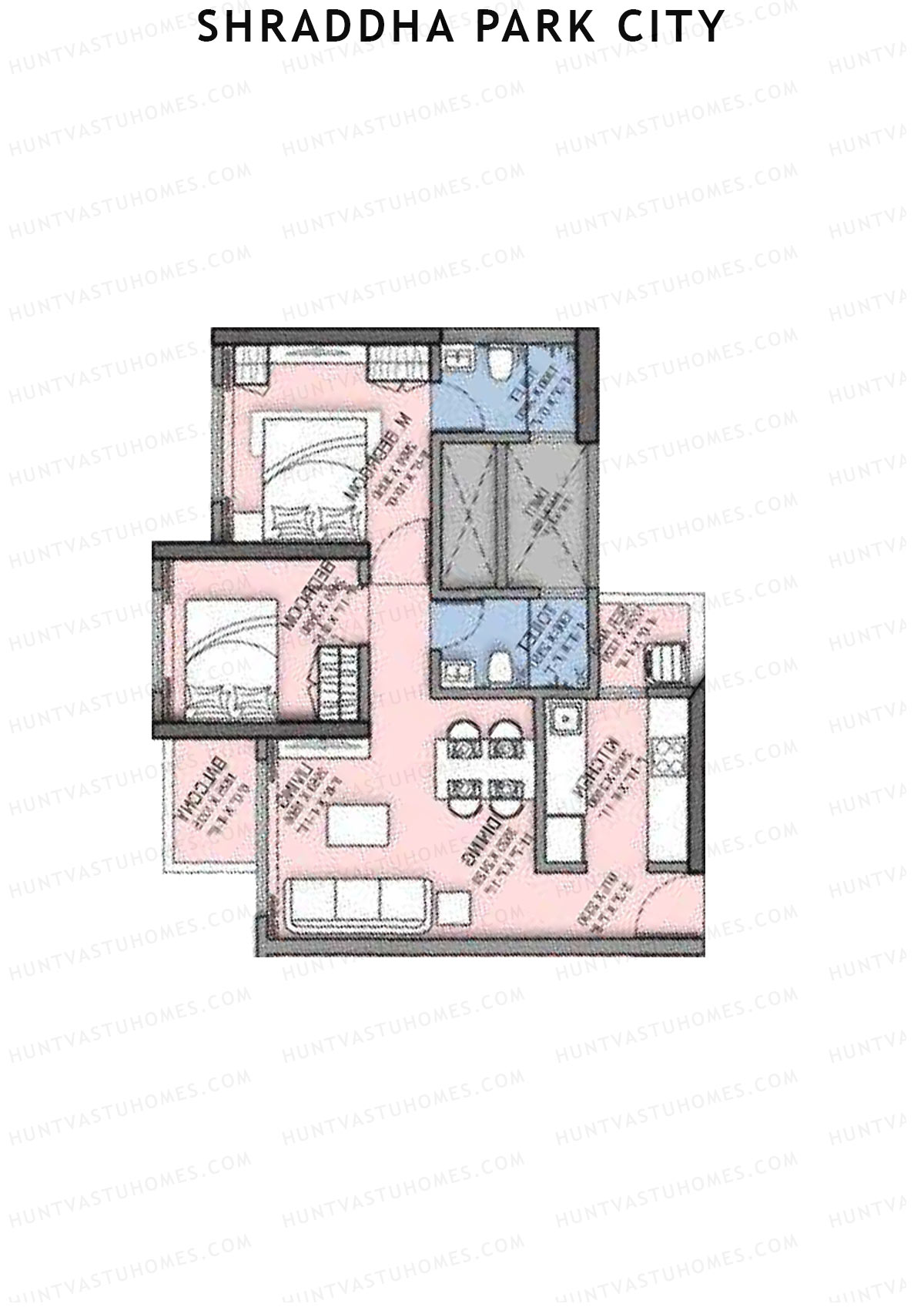 Shraddha Park City Wing C Unit 3 Floor Plan
