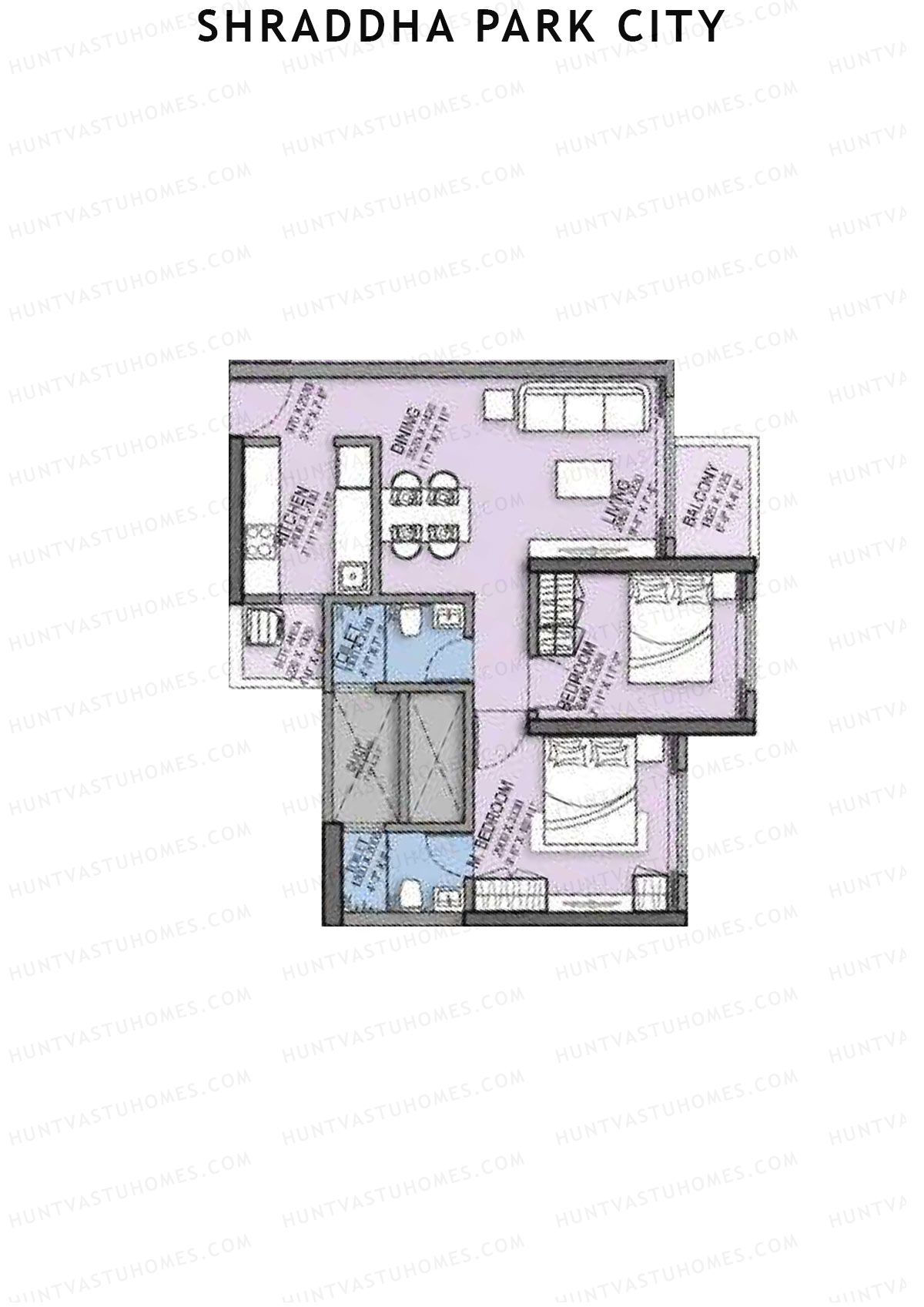 Shraddha Park City Wing C Unit 5 Floor Plan