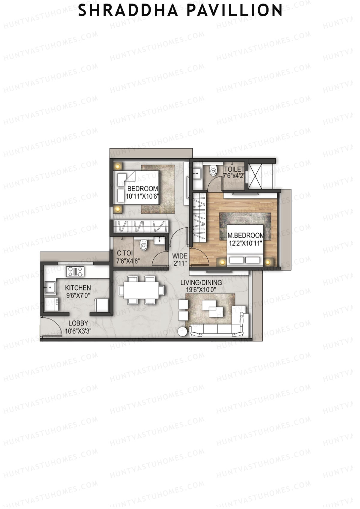 Shraddha Pavillion Tower 1 Unit 1 Floor Plan