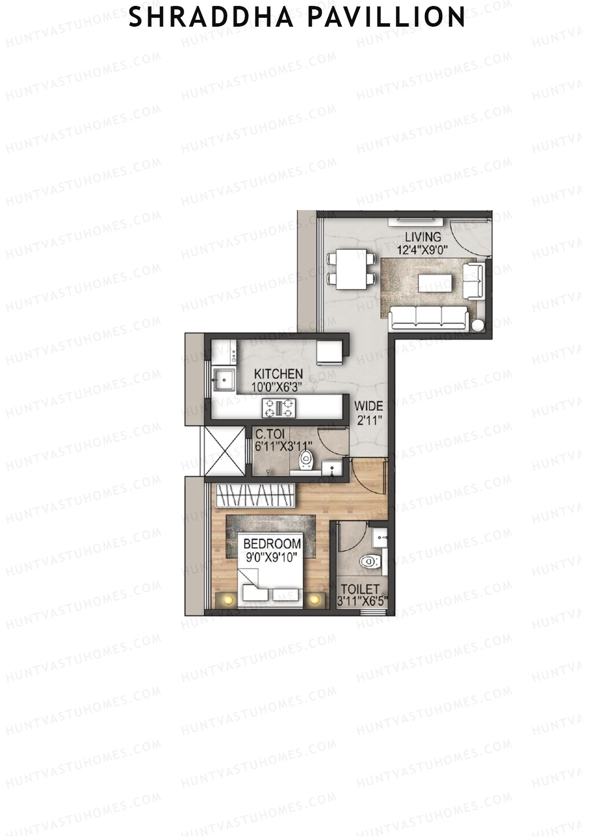 Shraddha Pavillion Tower 1 Unit 4 Floor Plan
