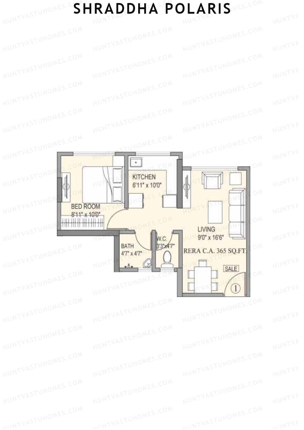 Shraddha Polaris Block A Unit 1 Floor Plan