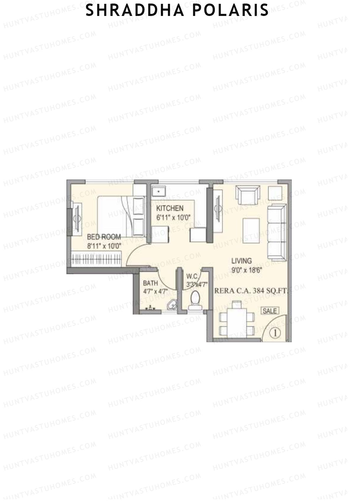 Shraddha Polaris Block A Unit 1 Floor Plan
