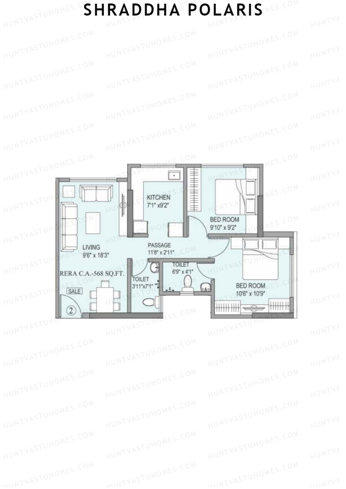Shraddha Polaris Block A Unit 2 Floor Plan