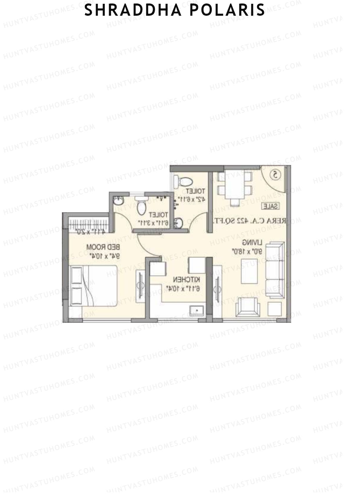 Shraddha Polaris Block A Unit 6 Floor Plan
