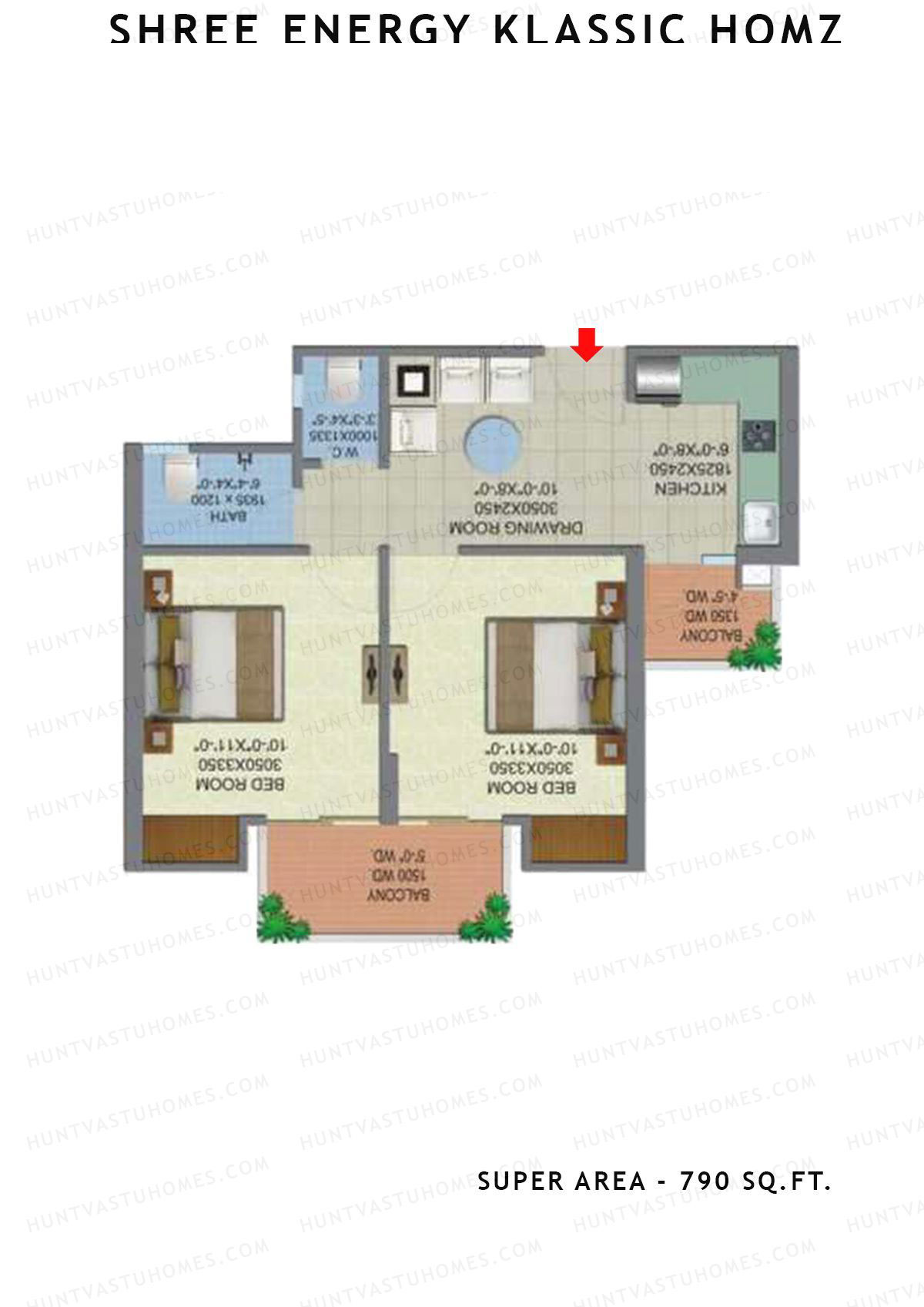 Shree Energy Klassic Homz Block A Unit 9 Floor Plan
