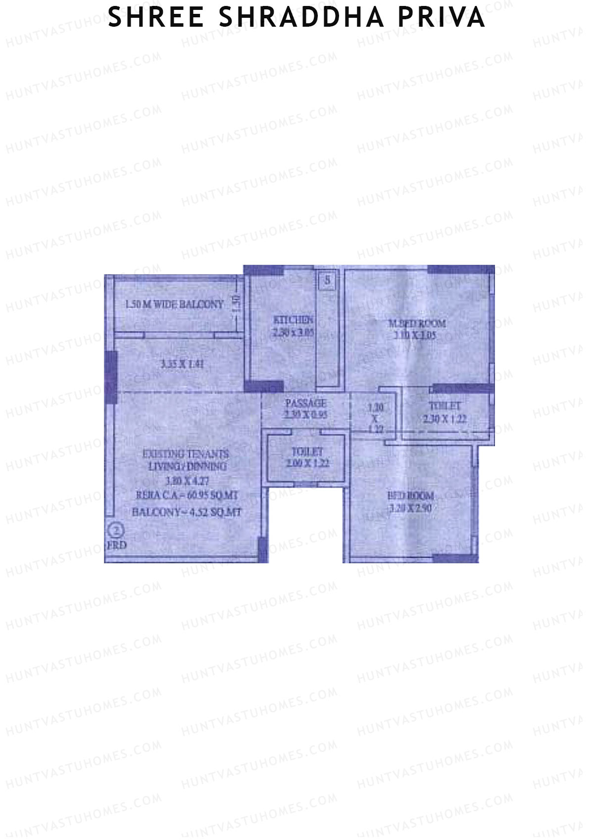 Shree Shraddha Priva Block A Unit 2 Floor Plan