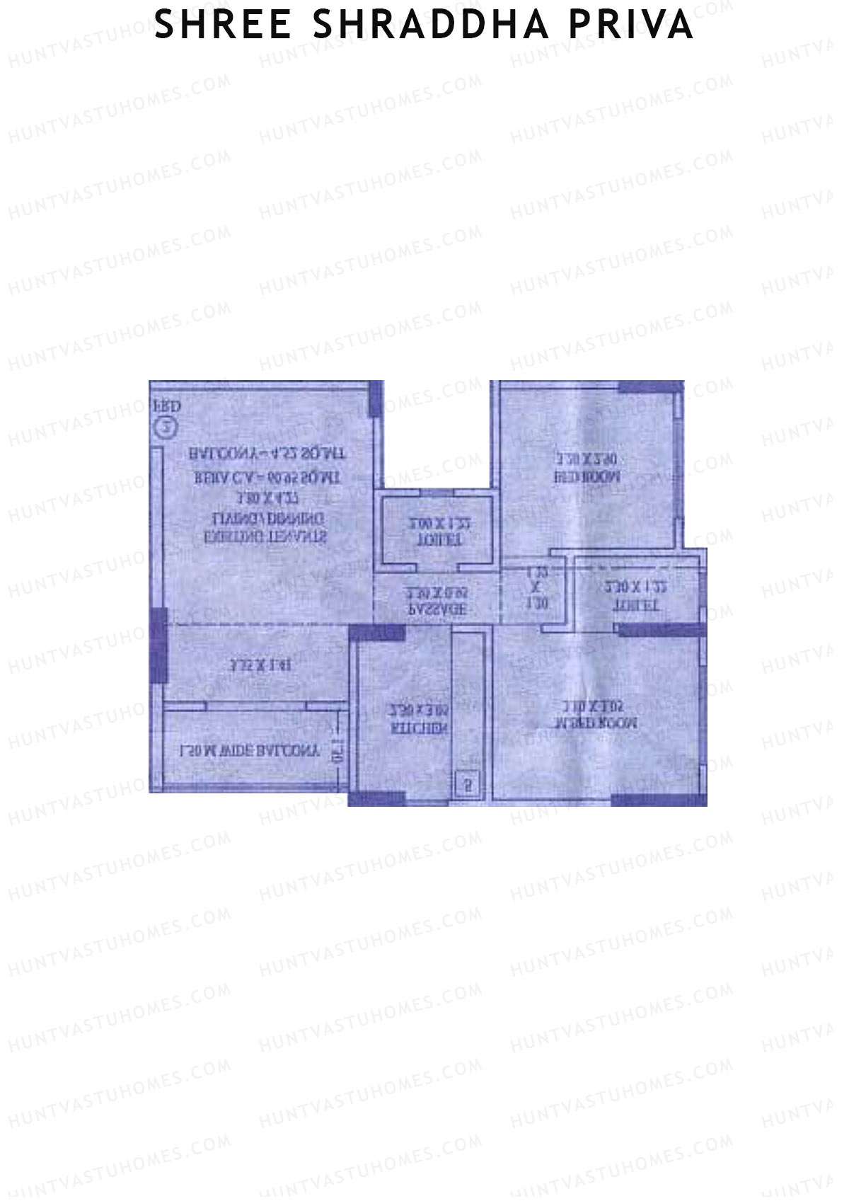 Shree Shraddha Priva Block A Unit 3 Floor Plan