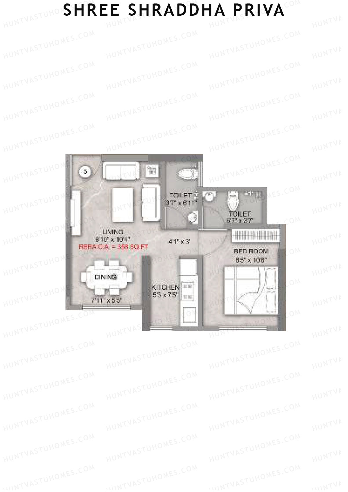 Shree Shraddha Priva Block A Unit 5 Floor Plan