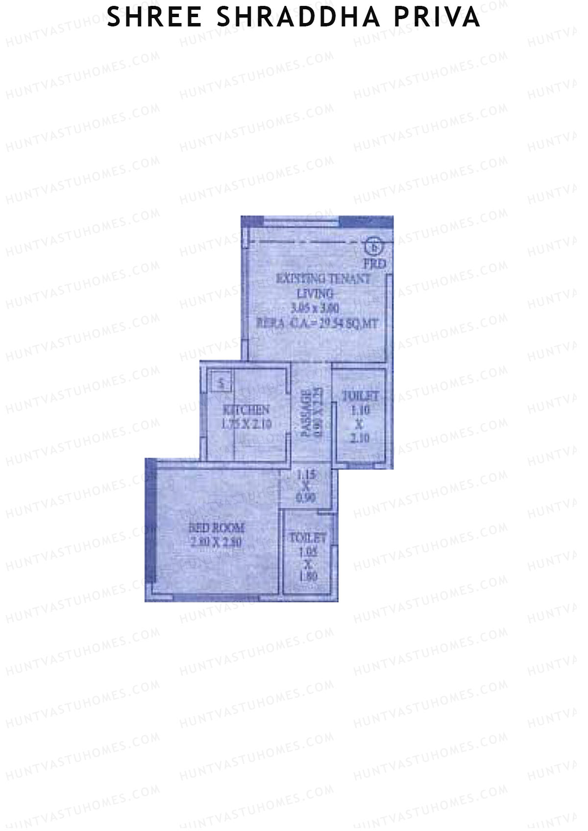 Shree Shraddha Priva Block A Unit 6 Floor Plan