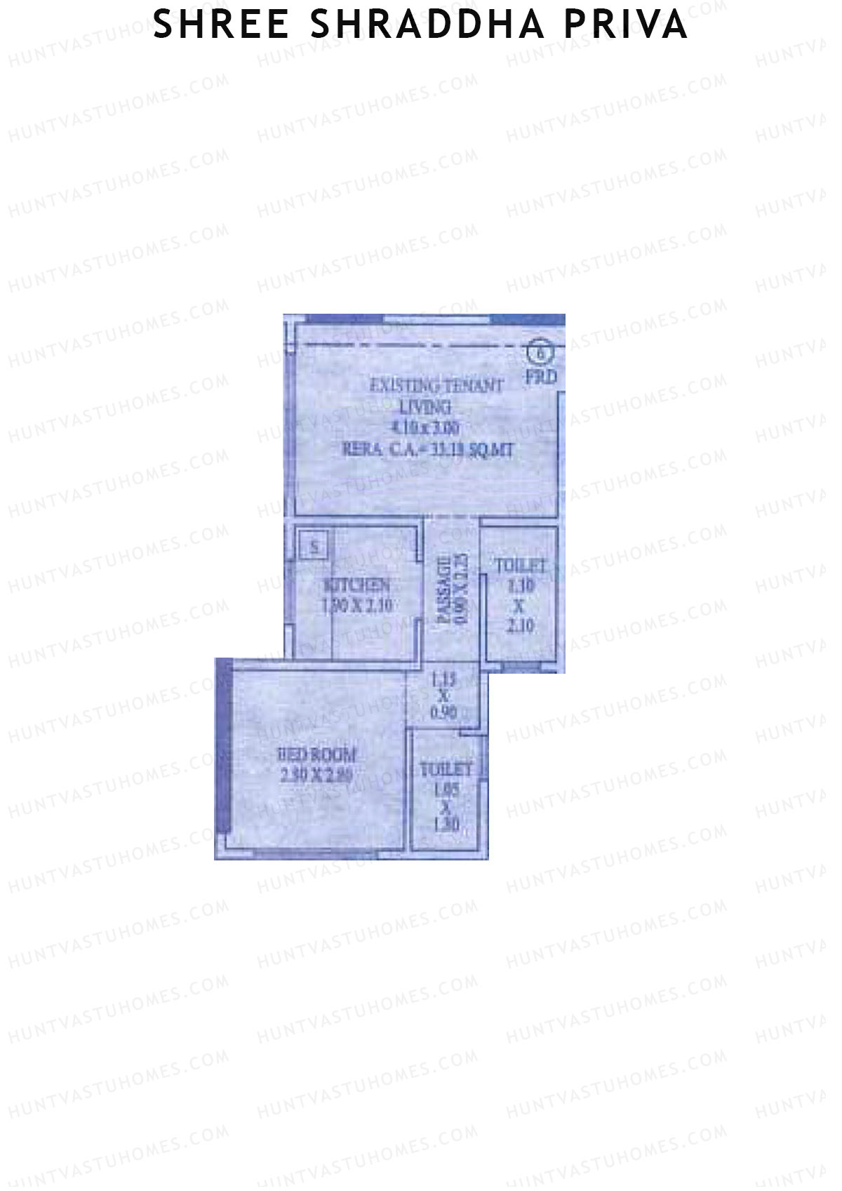 Shree Shraddha Priva Block A Unit 6 Floor Plan