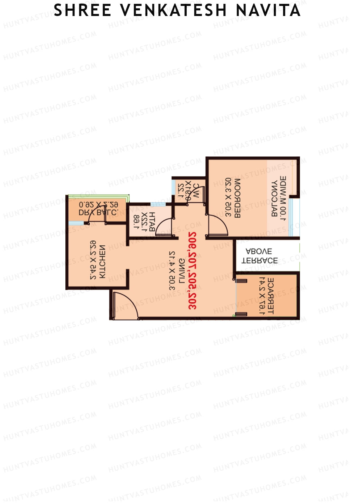 Shree Venkatesh Navita Wing A Unit 3 Floor Plan