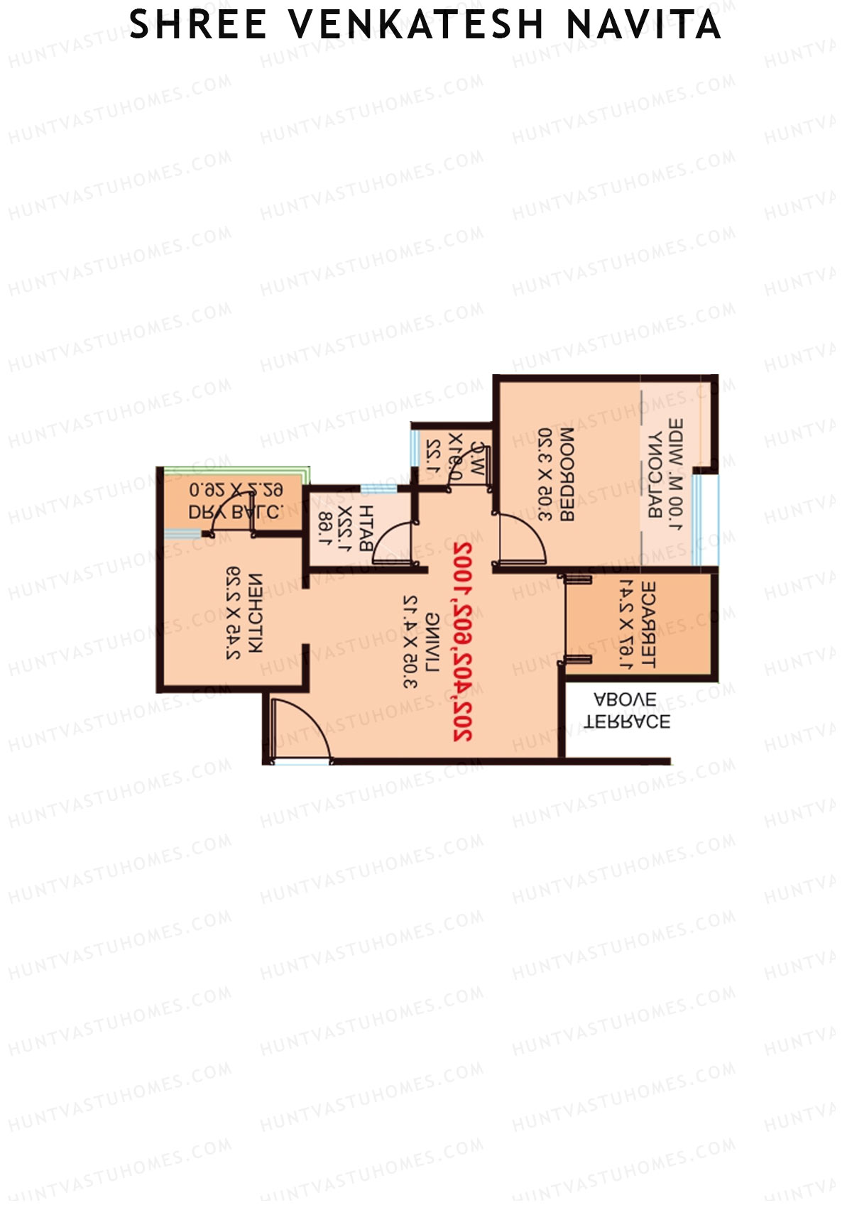 Shree Venkatesh Navita Wing A Unit 3 Floor Plan