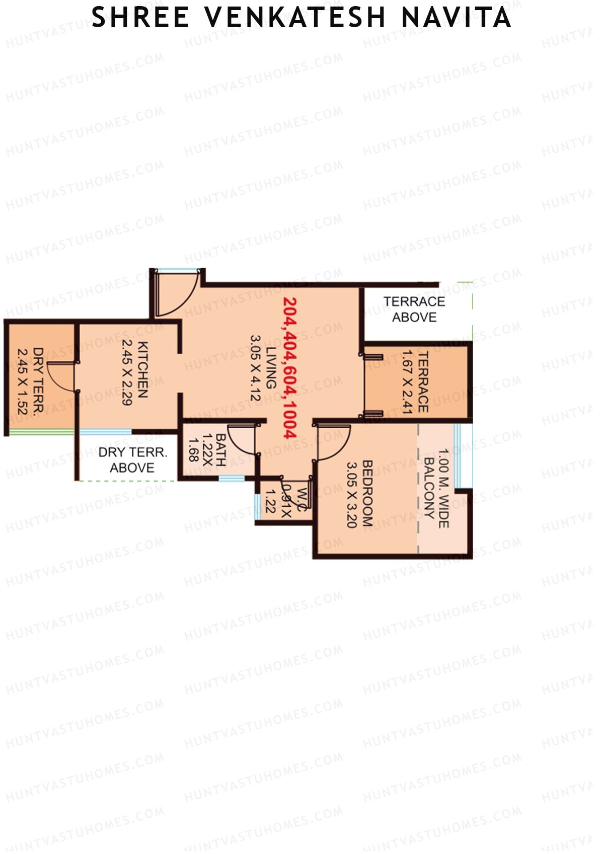 Shree Venkatesh Navita Wing A Unit 4 Floor Plan