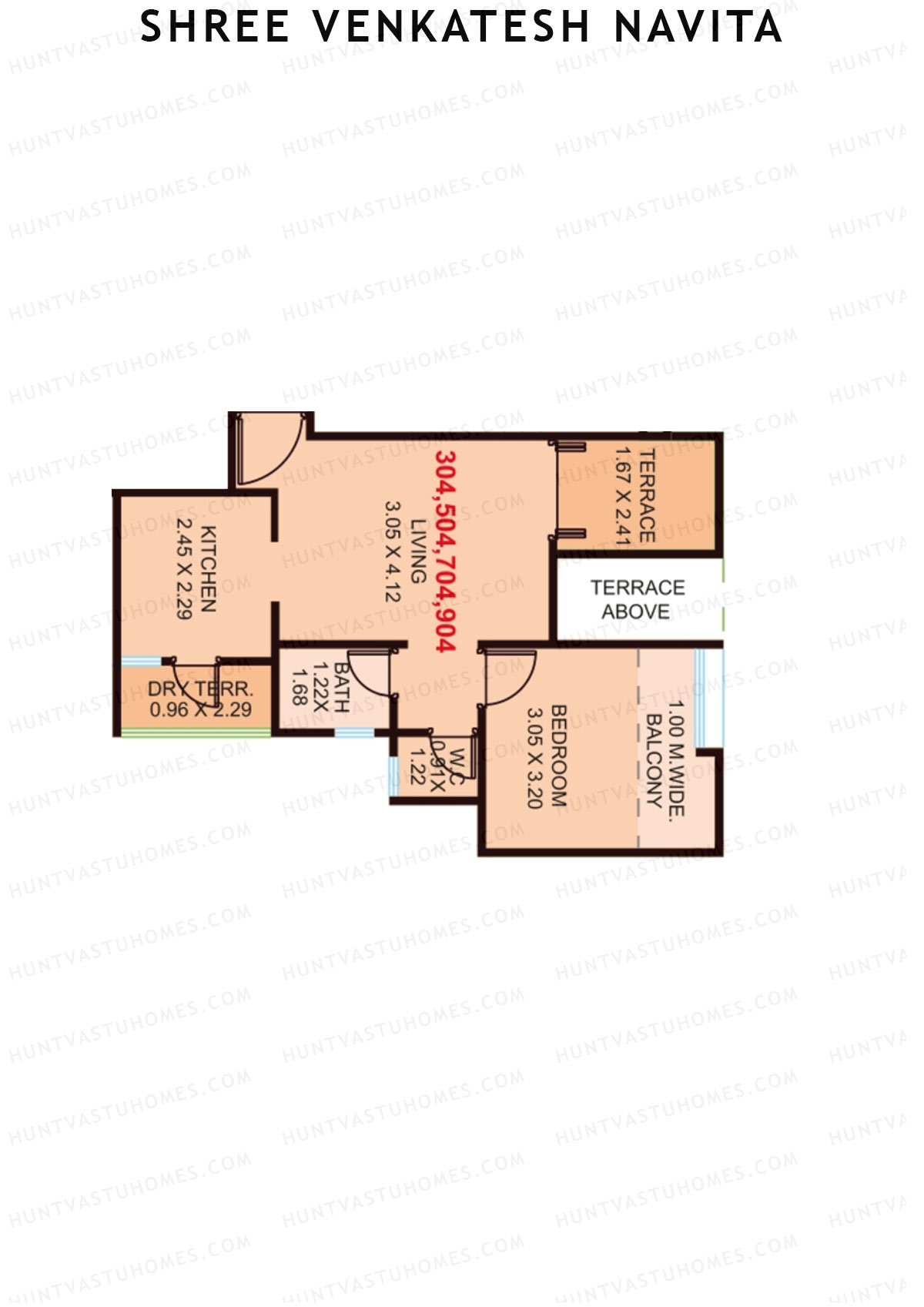 Shree Venkatesh Navita Wing A Unit 4 Floor Plan