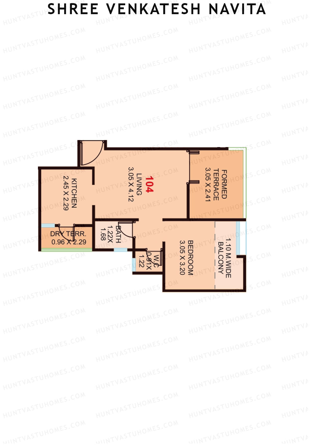 Shree Venkatesh Navita Wing A Unit 4 Floor Plan