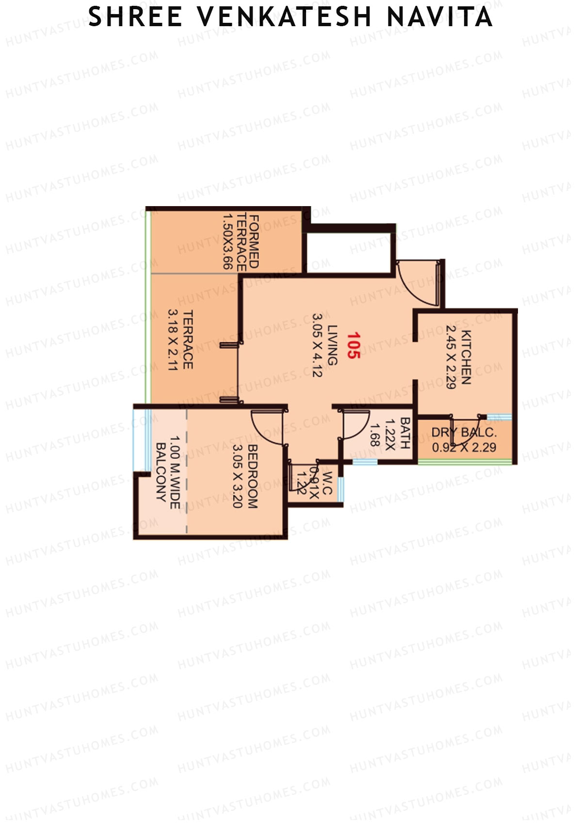 Shree Venkatesh Navita Wing A Unit 5 Floor Plan