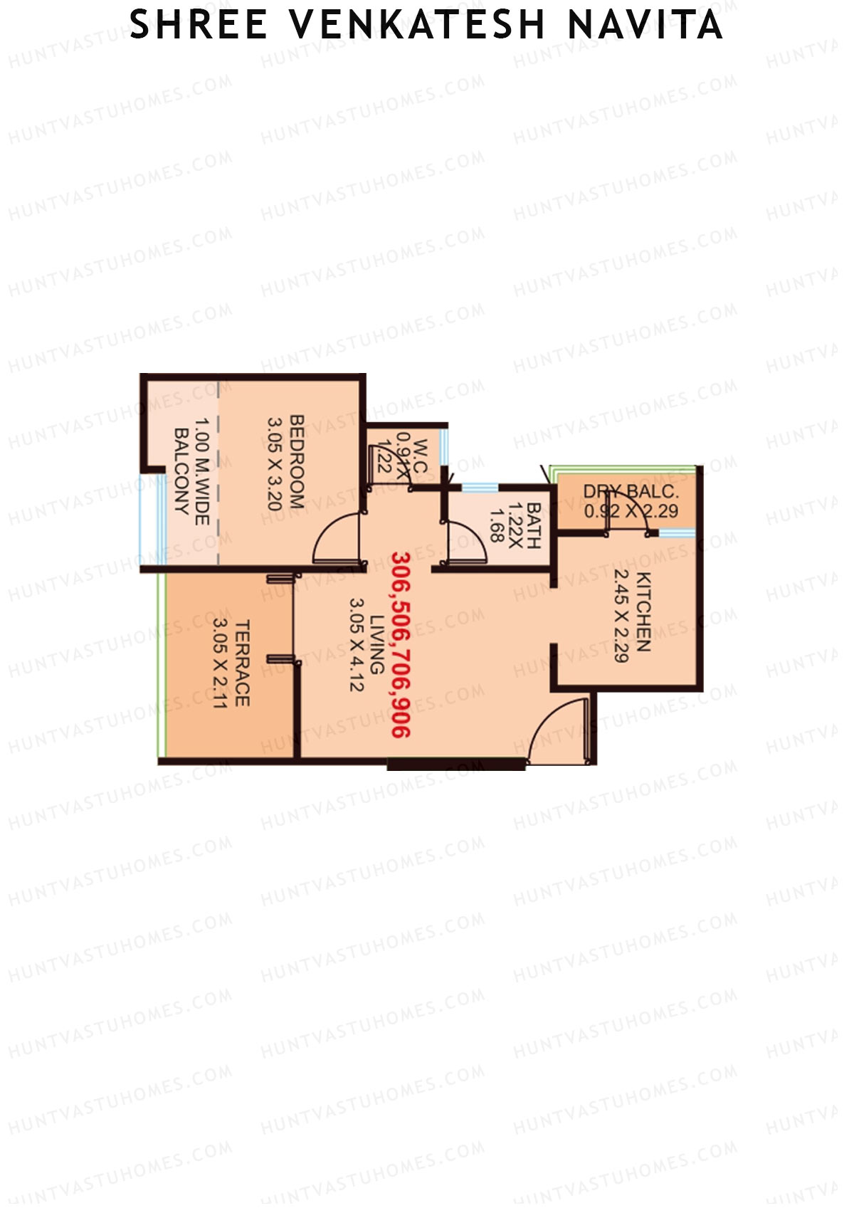Shree Venkatesh Navita Wing A Unit 6 Floor Plan
