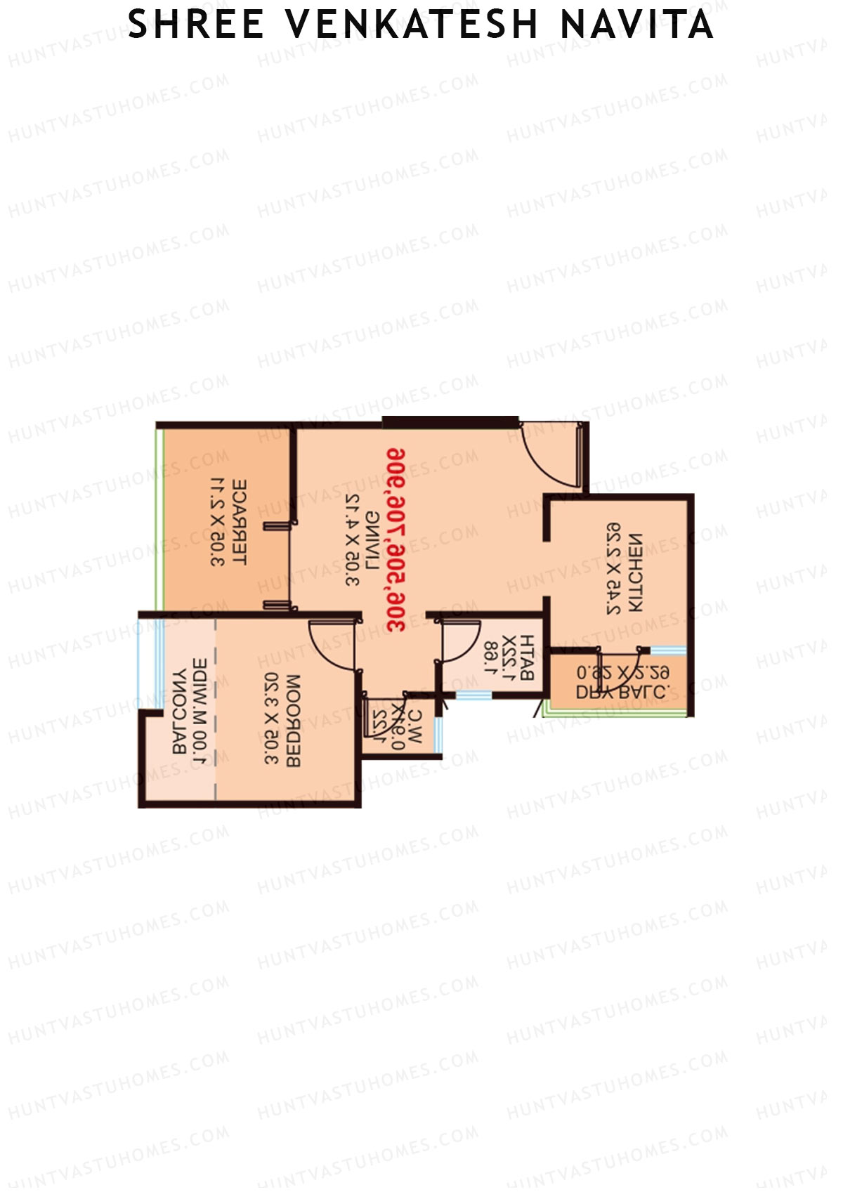 Shree Venkatesh Navita Wing A Unit 7 Floor Plan