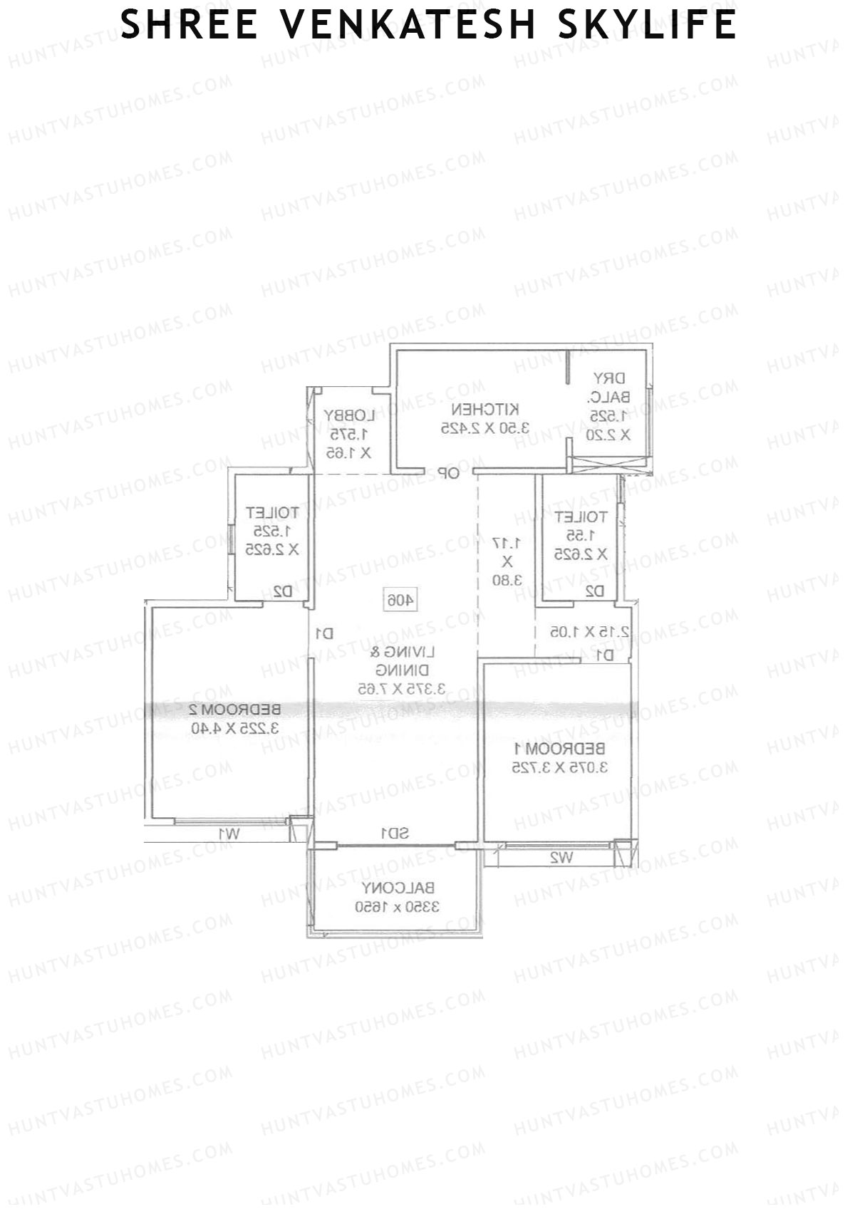 Shree Venkatesh Skylife Block A Unit 7  Floor Plan