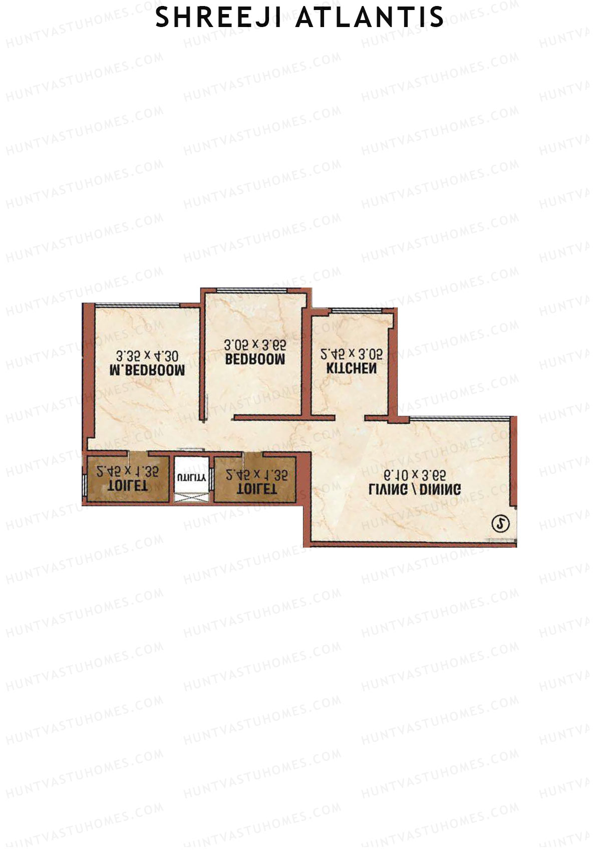 Shreeji Atlantis Tower B Unit 5 Floor Plan