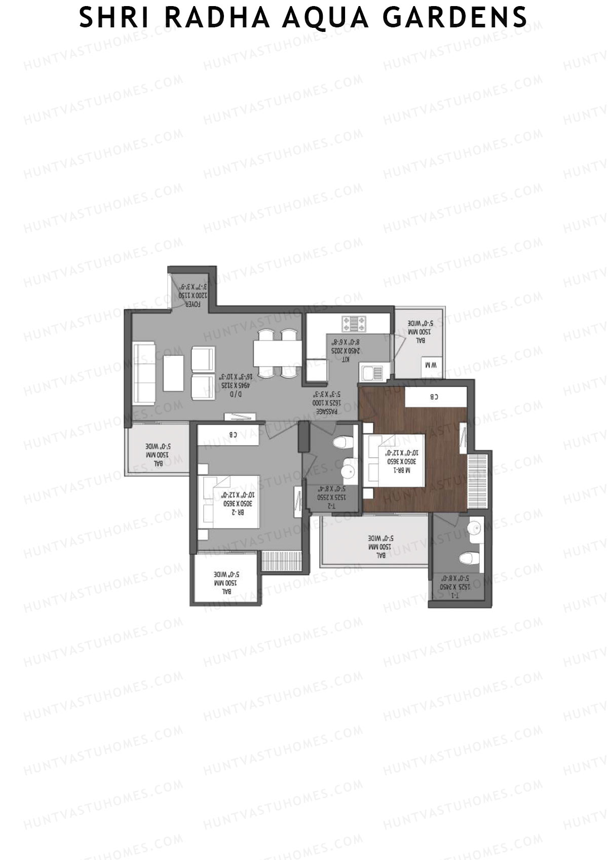 Shri Radha Aqua Gardens Lagoon Unit 5 Floor Plan