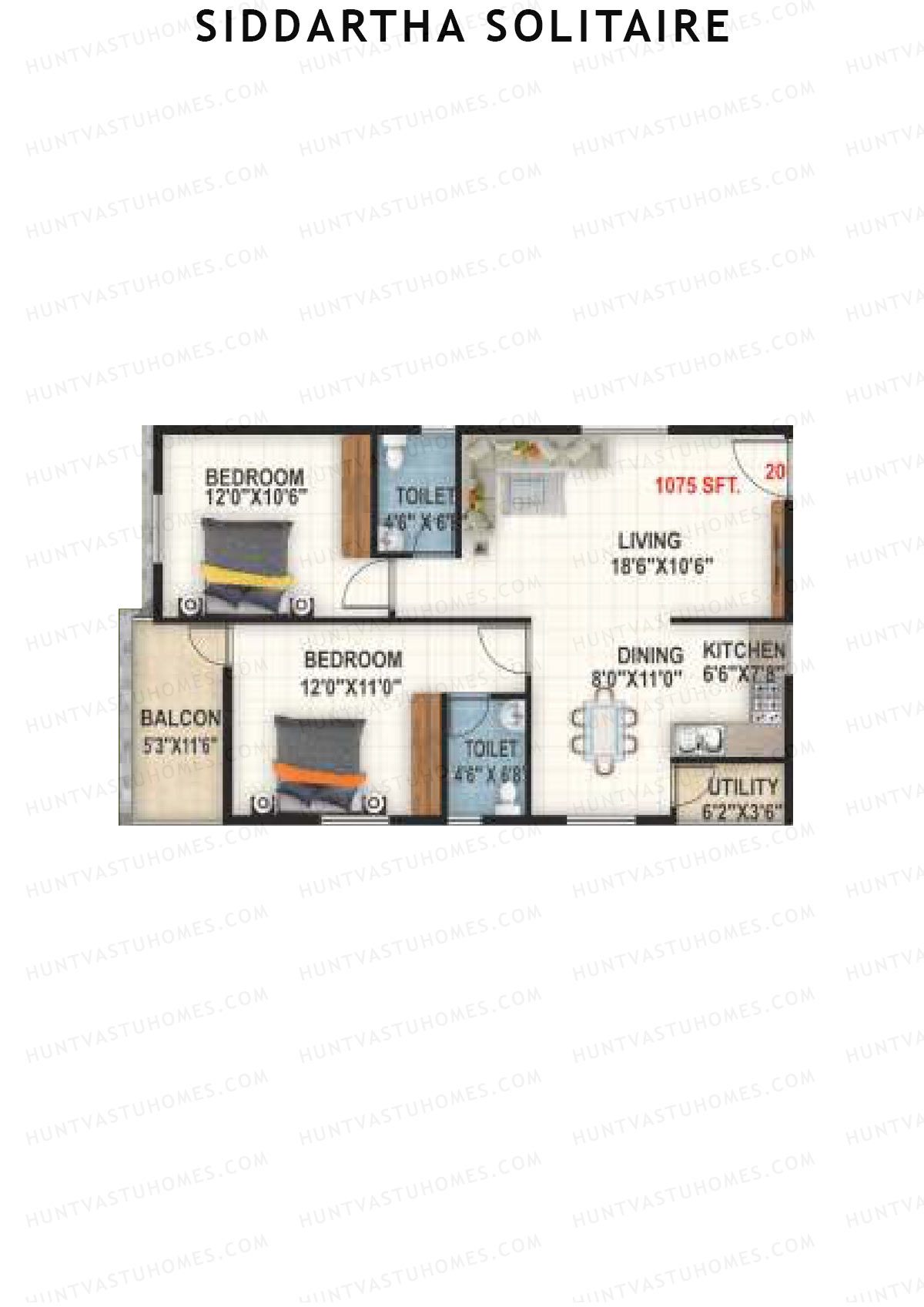 Siddartha Solitaire Block A Unit 20 Floor Plan