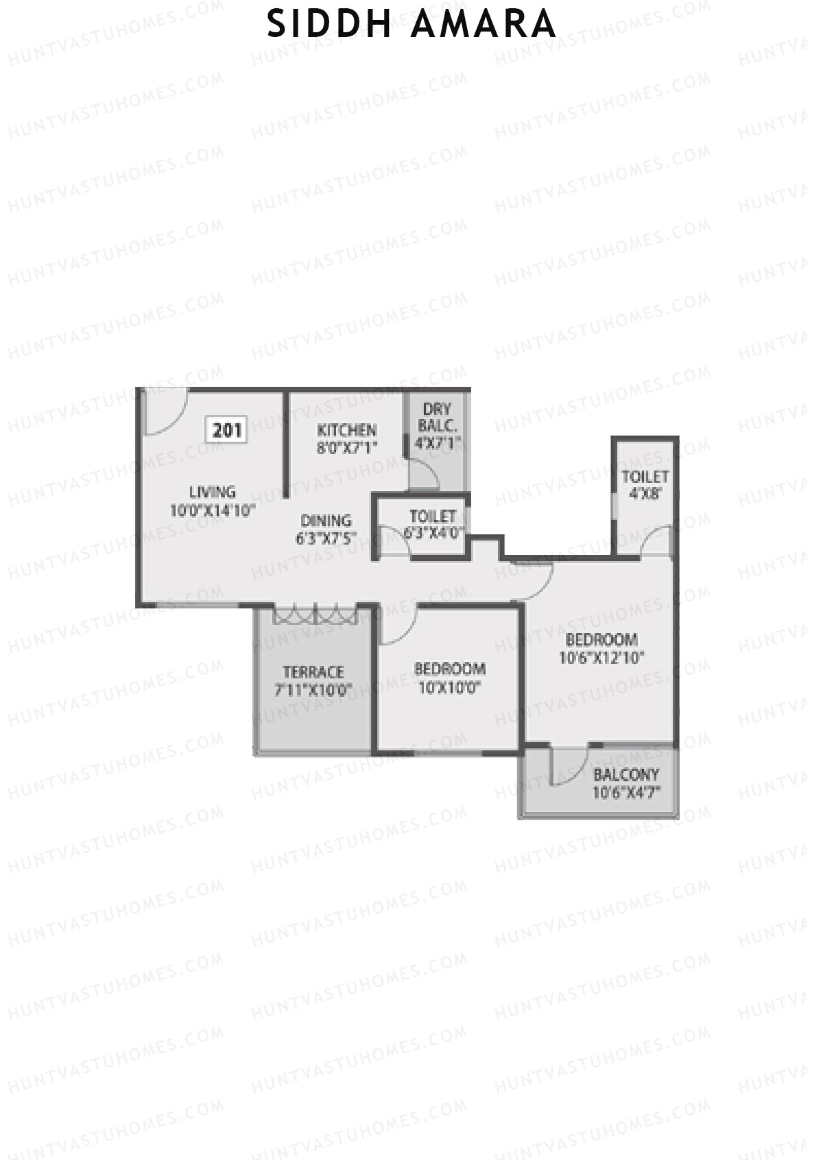 Siddh Amara Tower A Unit 1 Floor Plan