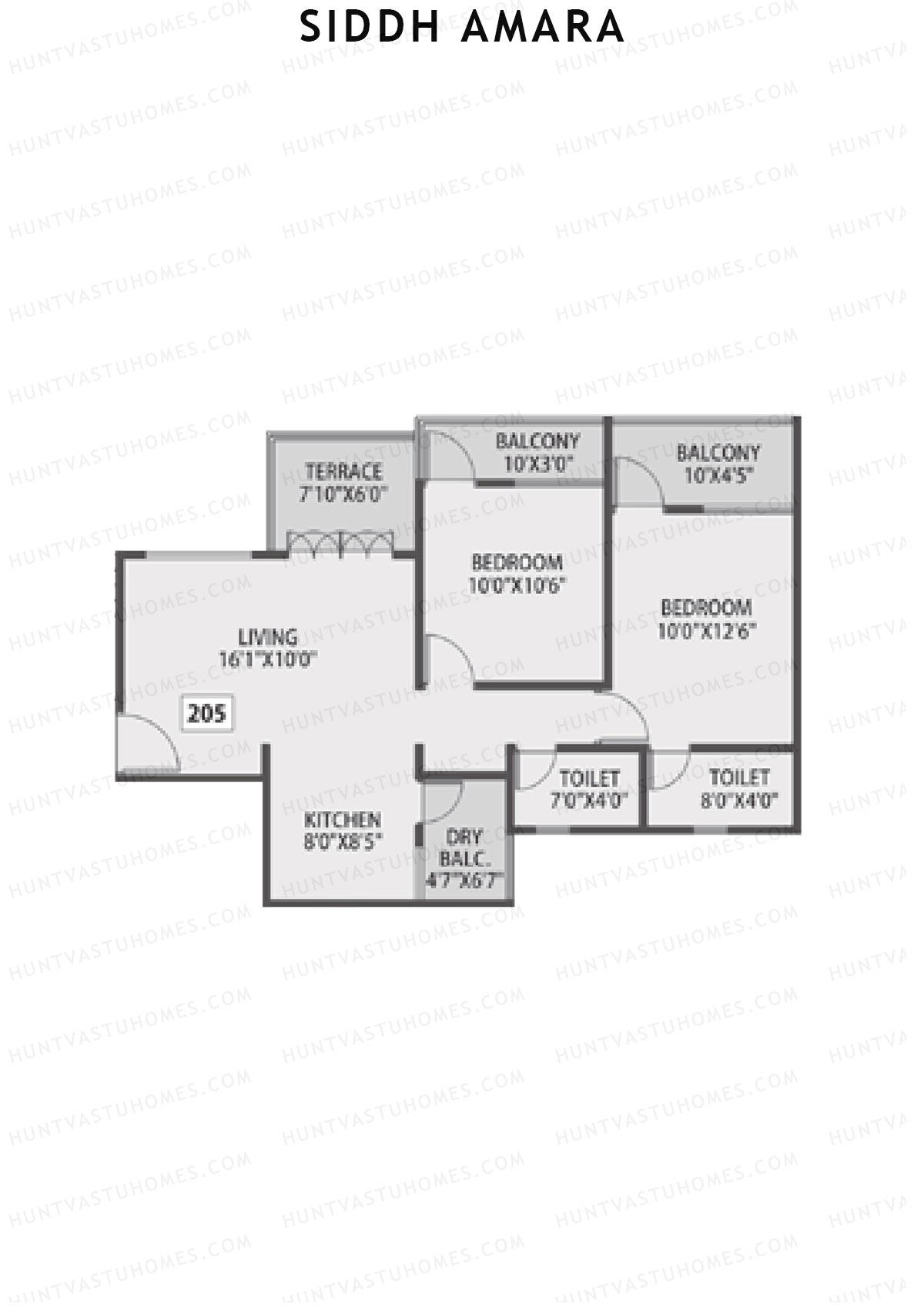 Siddh Amara Tower A Unit 5 Floor Plan
