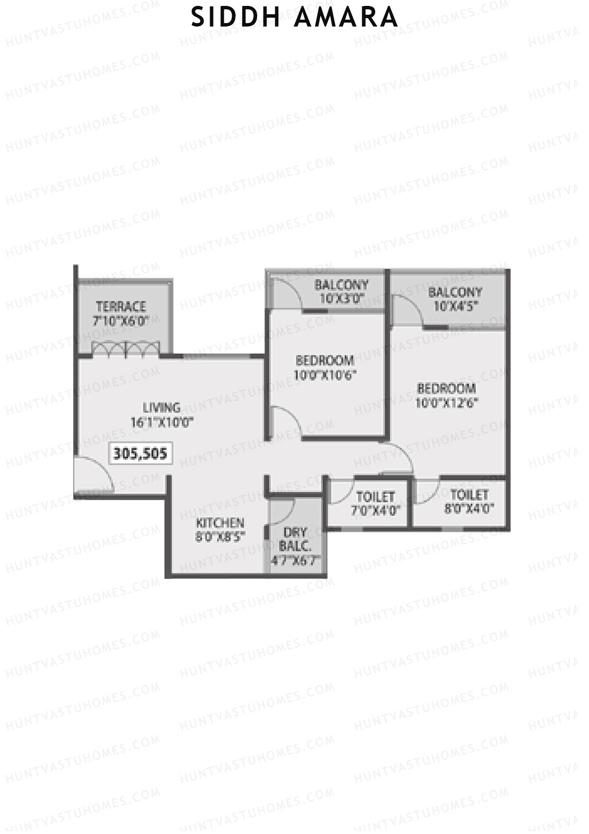 Siddh Amara Tower A Unit 5 Floor Plan