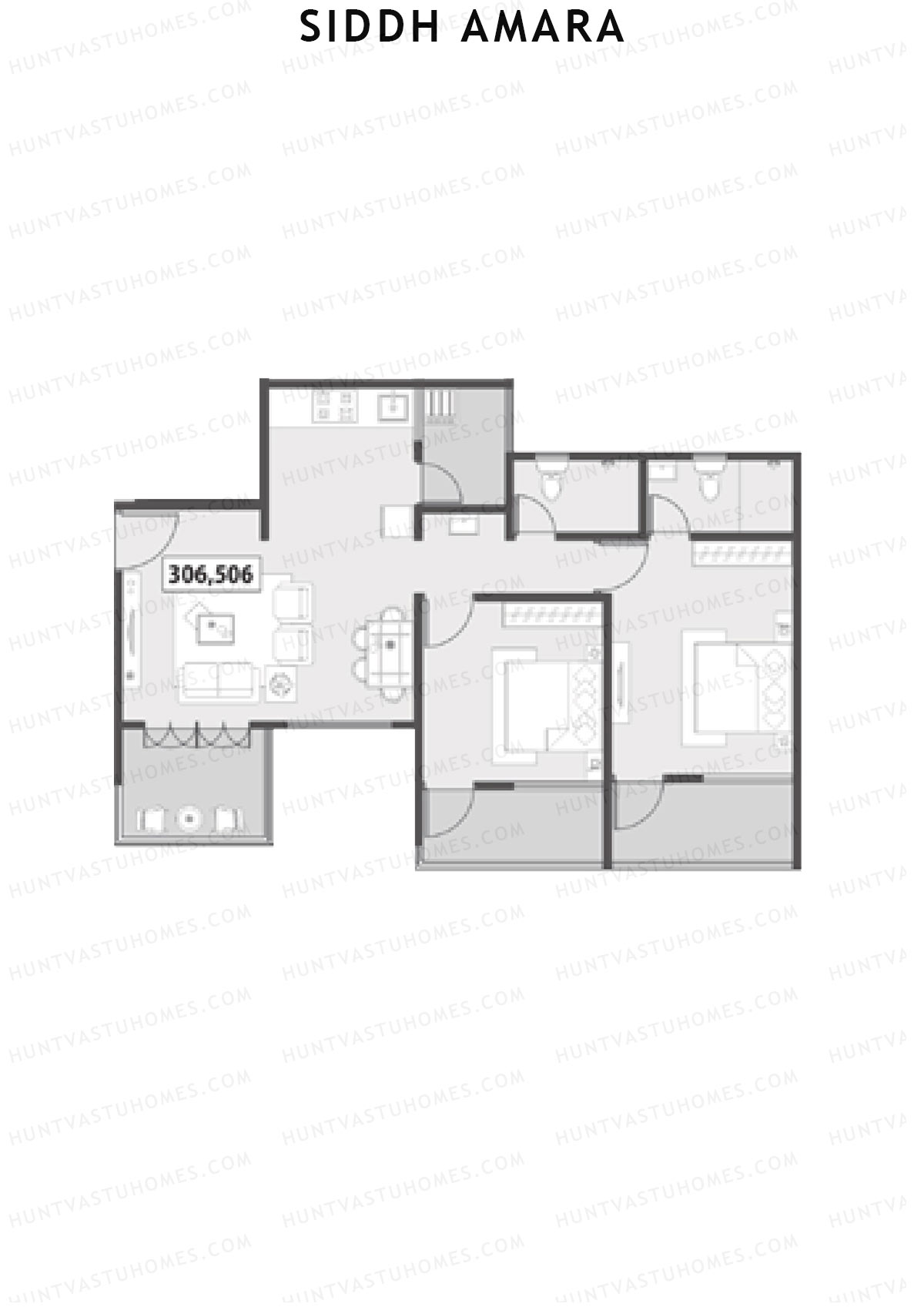 Siddh Amara Tower A Unit 6 Floor Plan