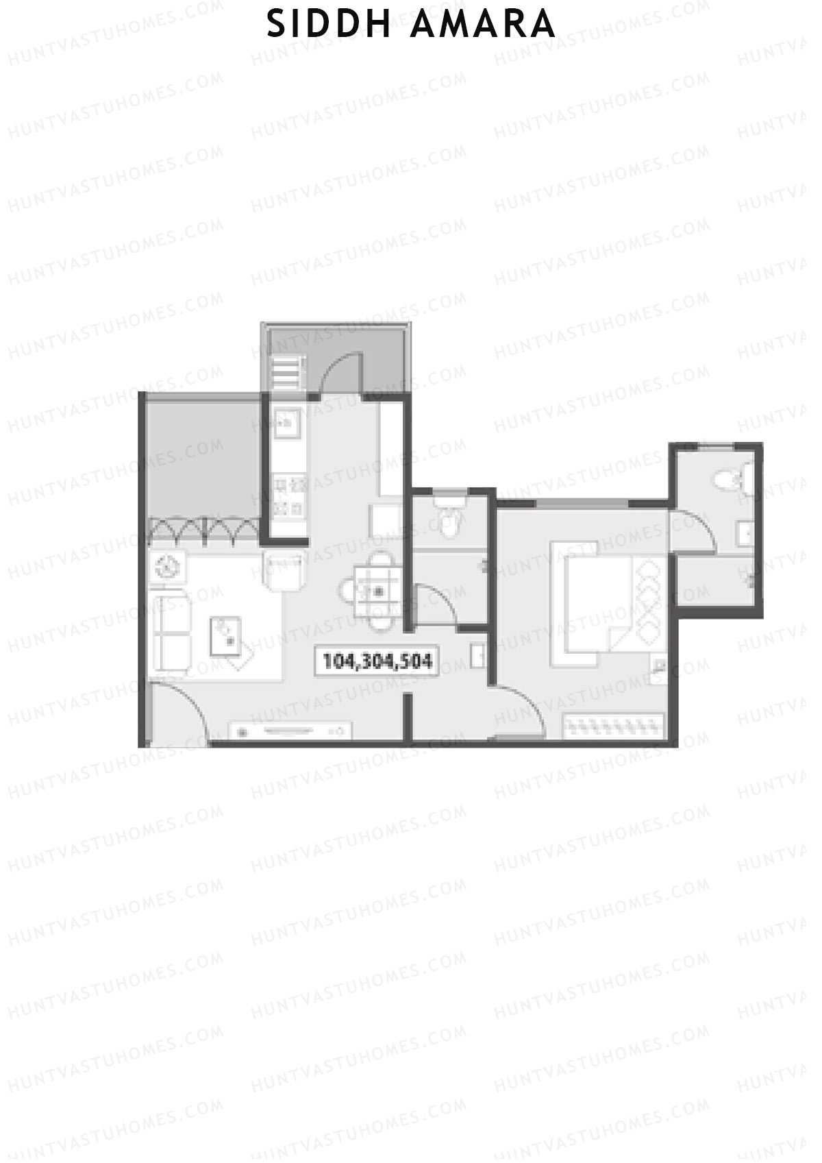 Siddh Amara Tower B Unit 4 Floor Plan