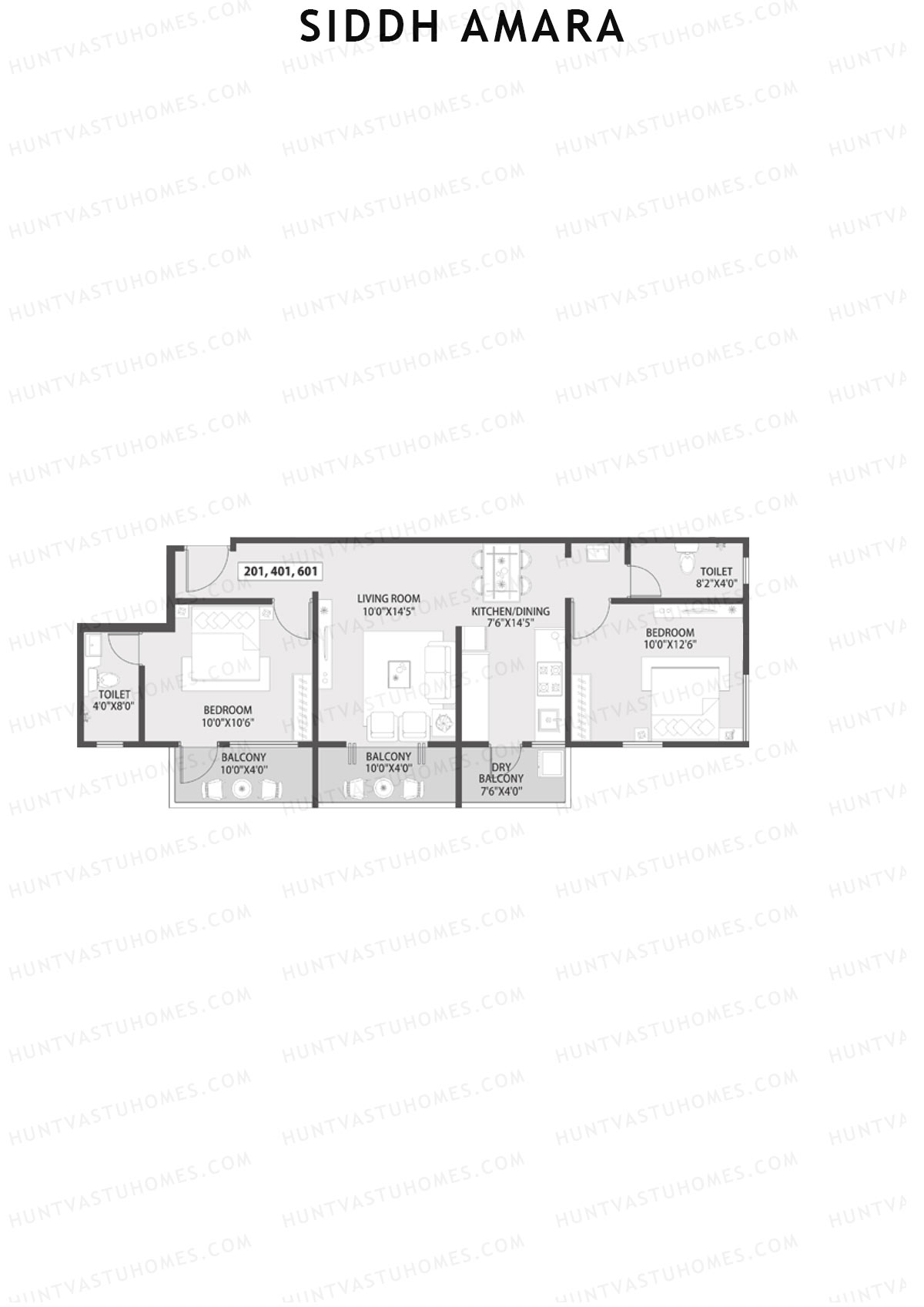 Siddh Amara Tower C Unit 1 Floor Plan