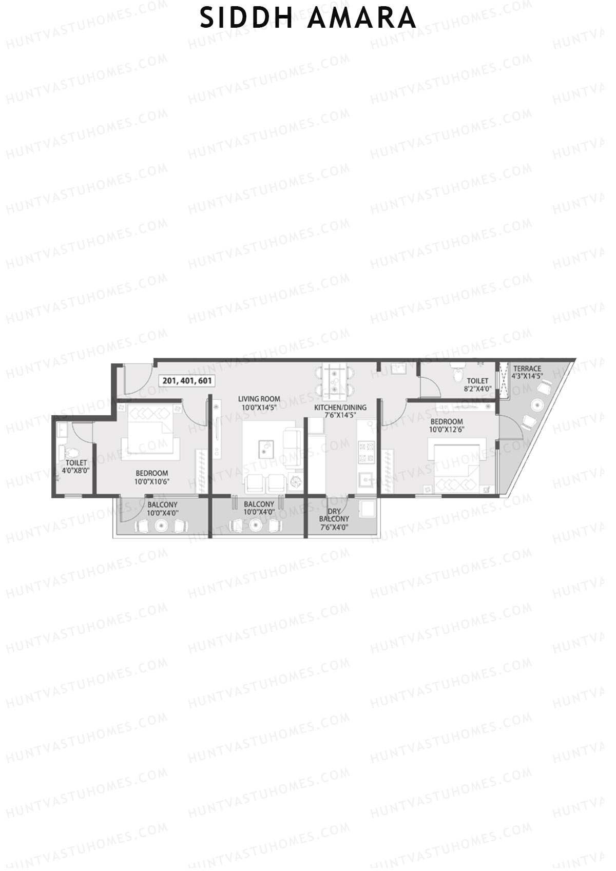 Siddh Amara Tower C Unit 1 Floor Plan