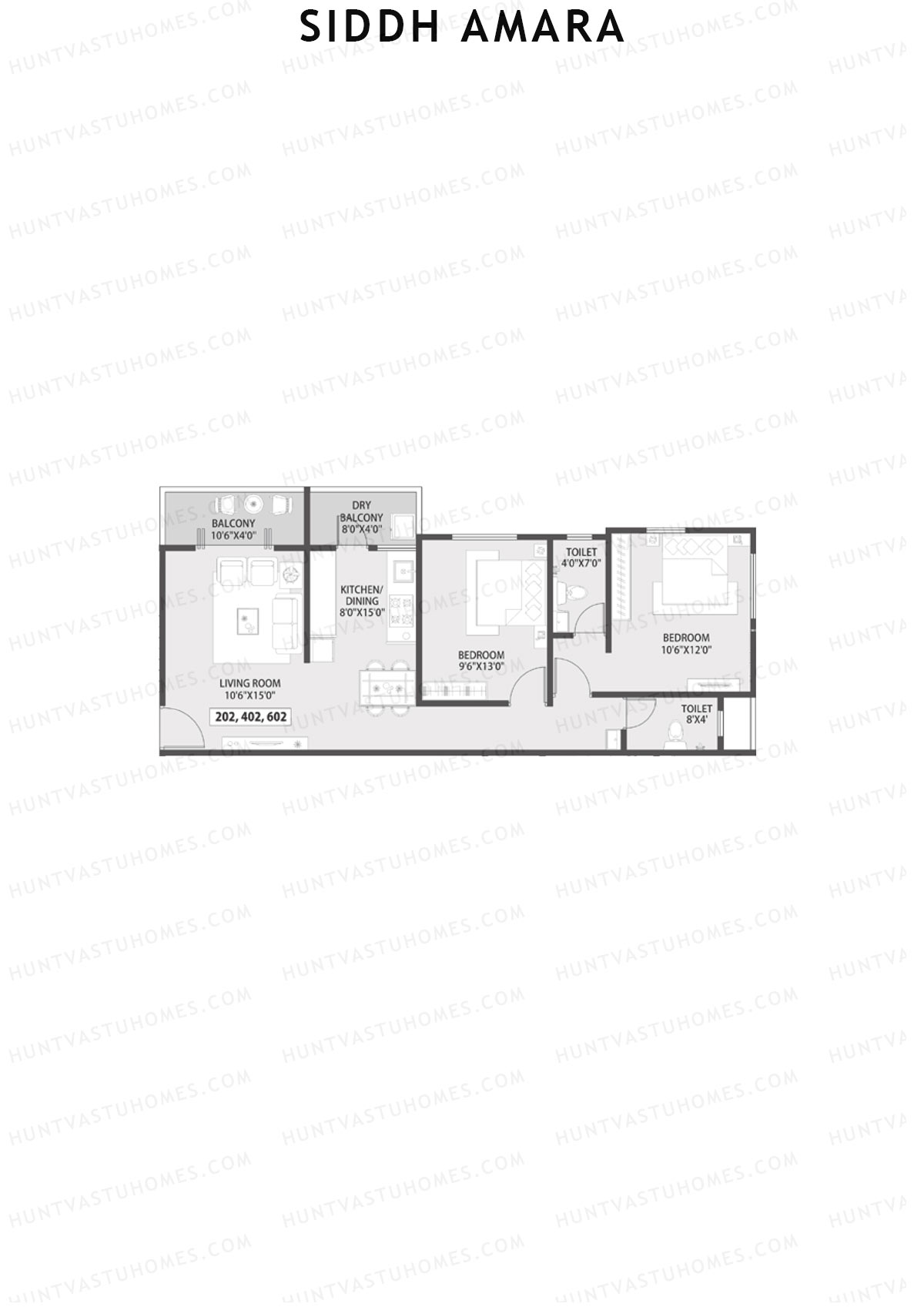 Siddh Amara Tower C Unit 2 Floor Plan