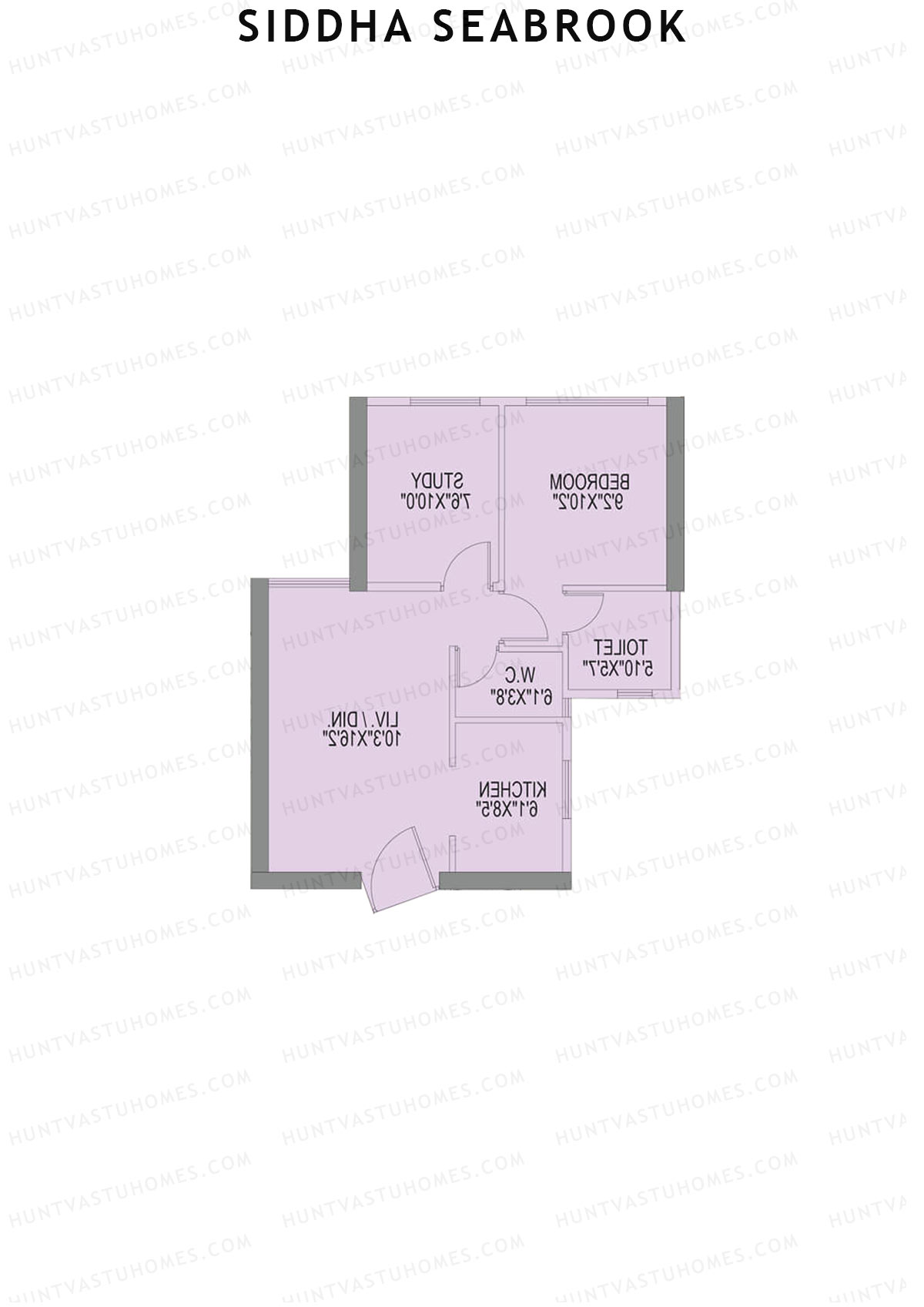 Siddha Seabrook Tower A Unit 3 Floor Plan