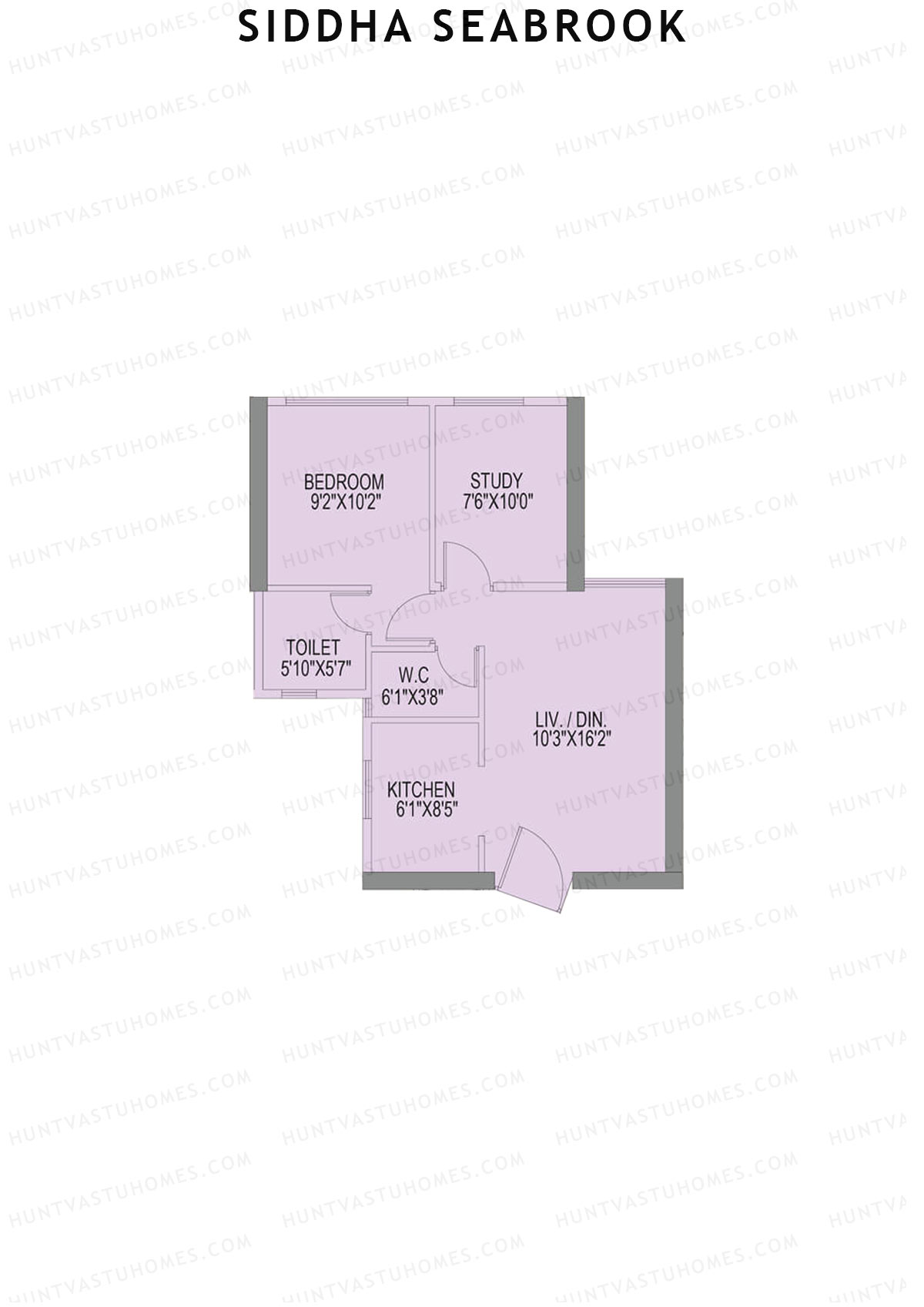 Siddha Seabrook Tower A Unit 4 Floor Plan
