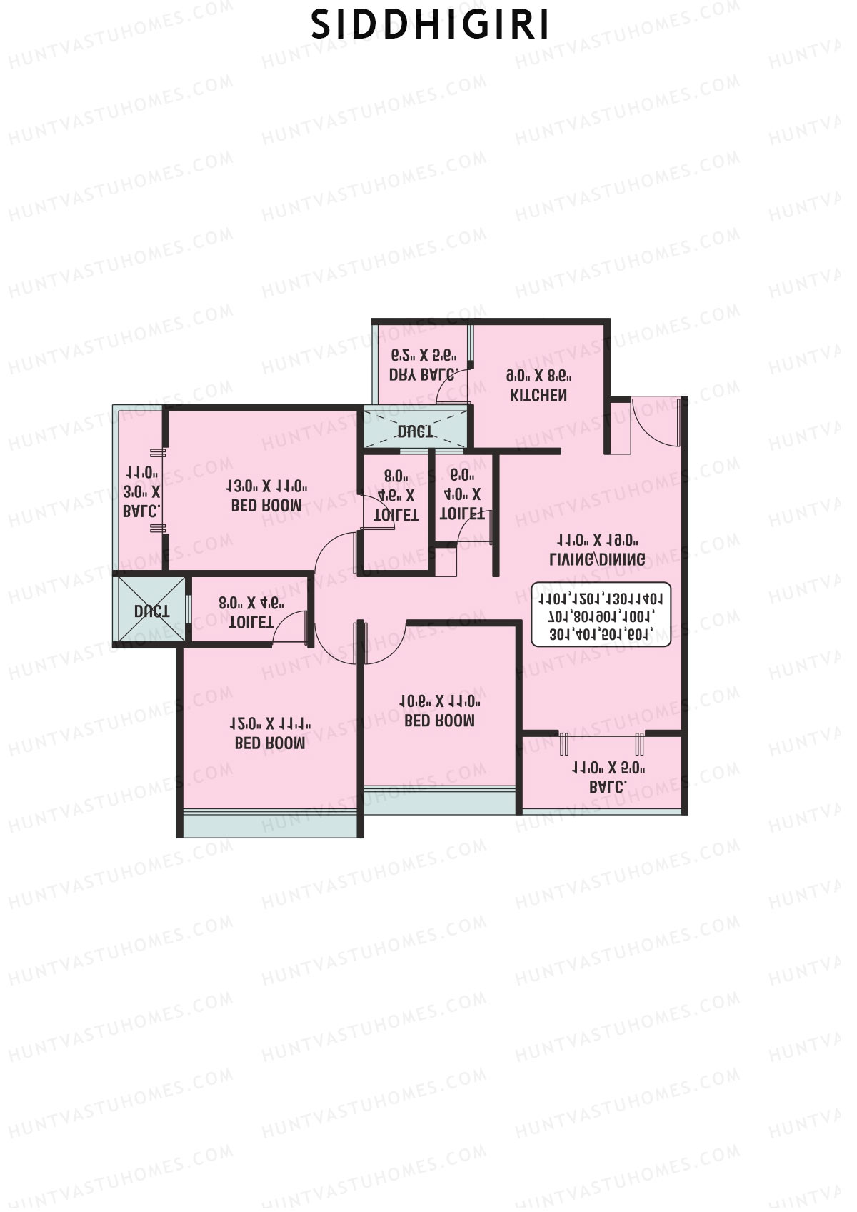 Siddhigiri Block A Unit 10 Floor Plan