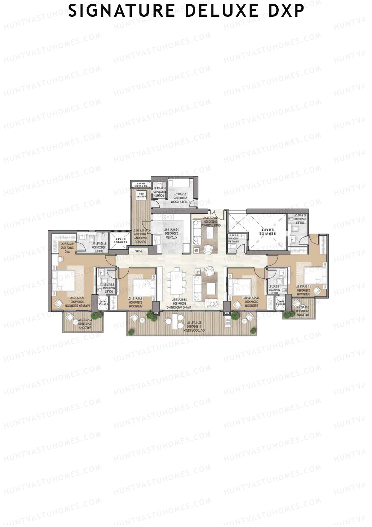 Signature Deluxe DXP Tower 8 Unit 3 Floor Plan